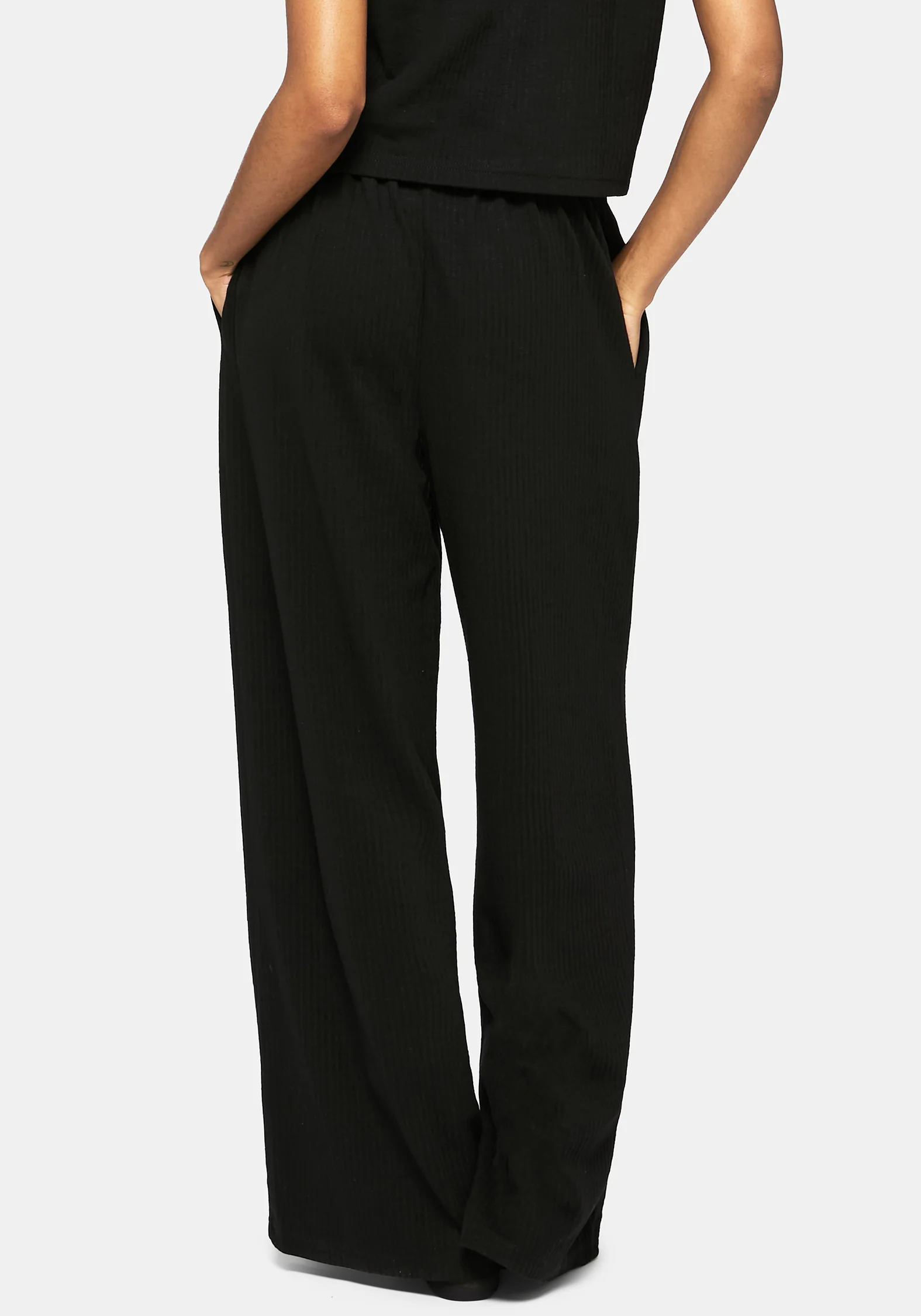 Aelin Sword Embroidered Wide Leg Ribbed Trouser - Image 3