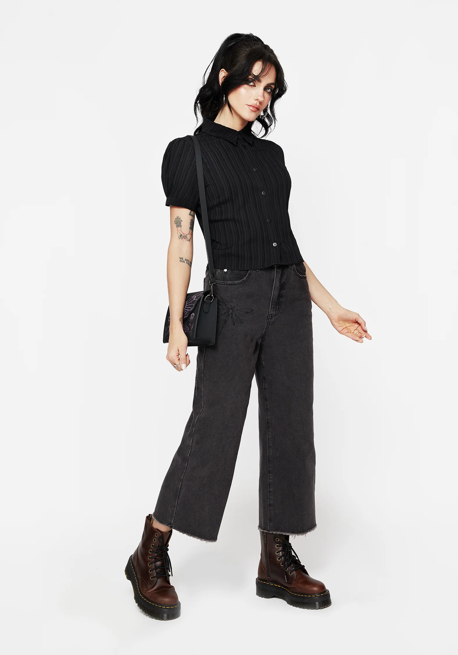 Alcina Puff Sleeve Crop Top - Image 4