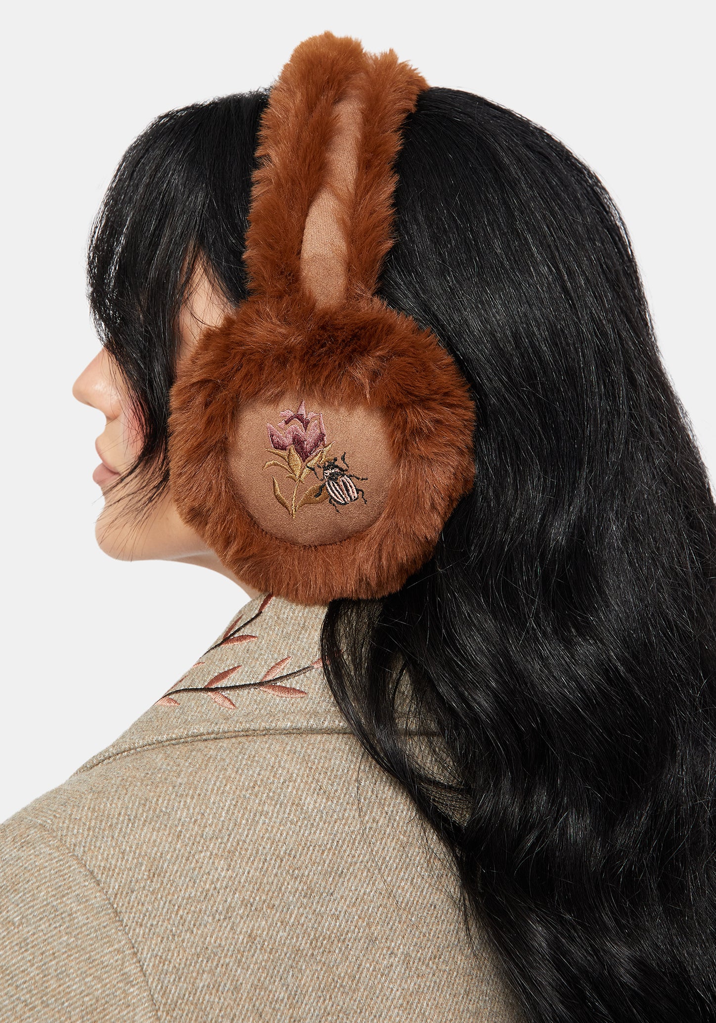 Alina Bug Faux Fur Ear Muffs - Image 3