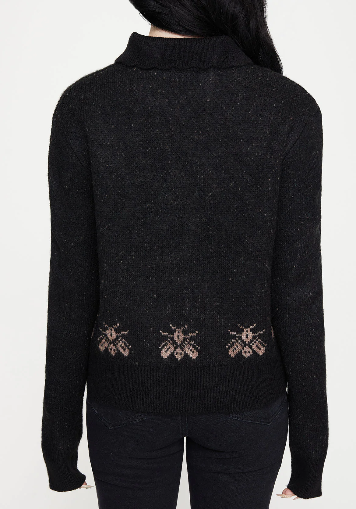 Aura Dragon Jacquard Collar Knit Jumper - Image 3