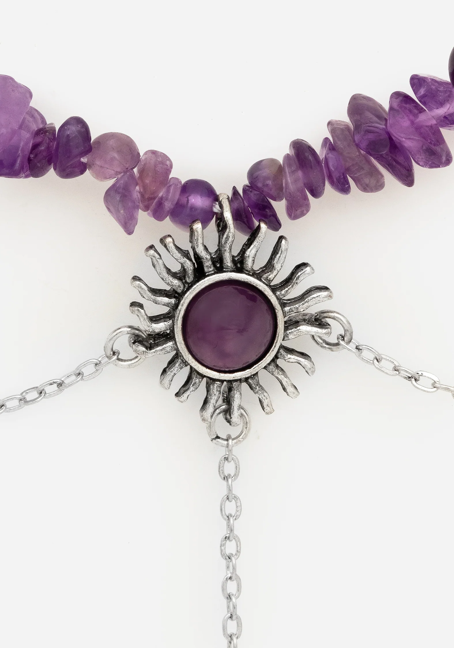 Aurora Gem Choker Necklace - Purple - Image 2