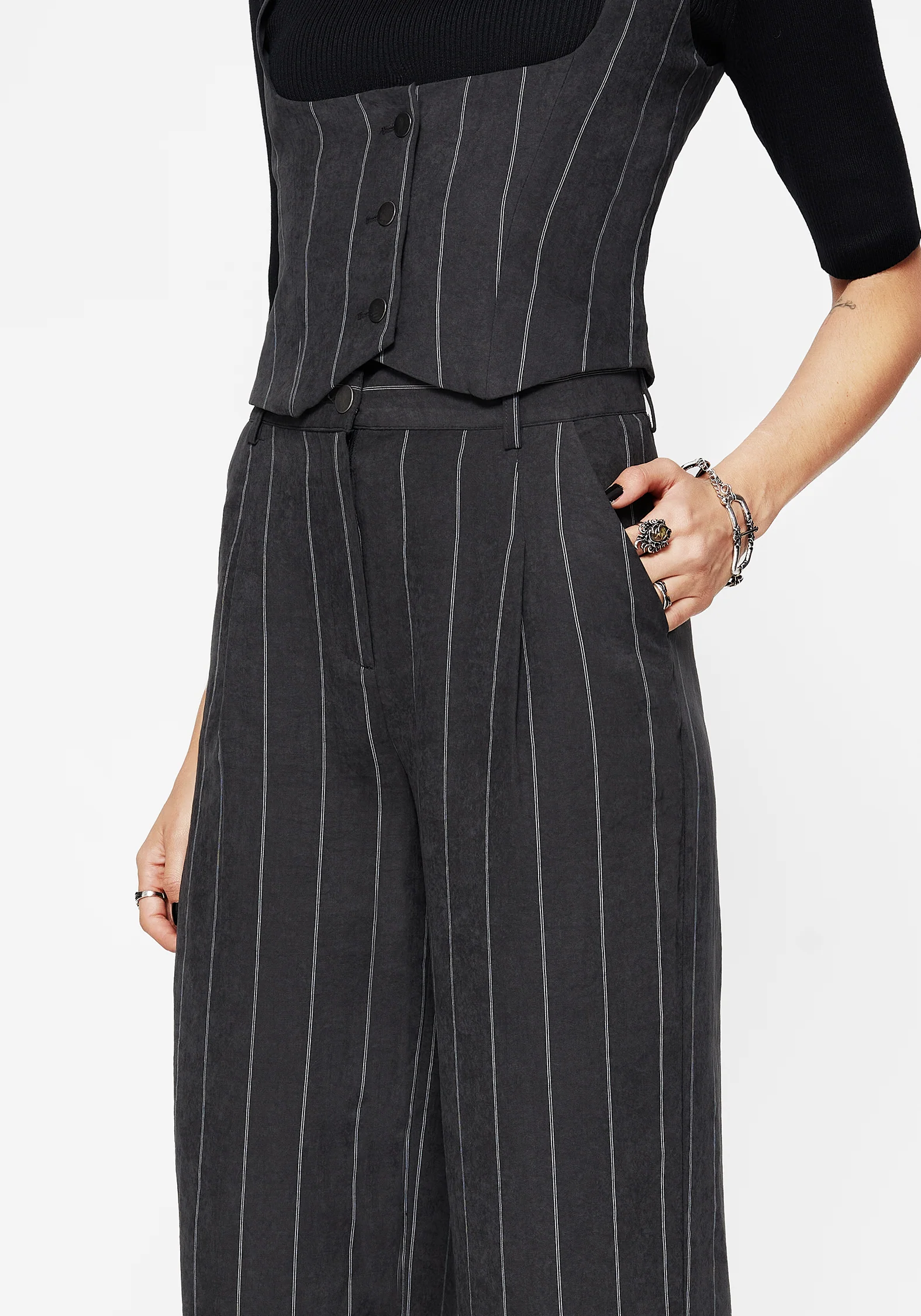 Bellum Stripe Tailored Straight Leg Trouser - Image 2