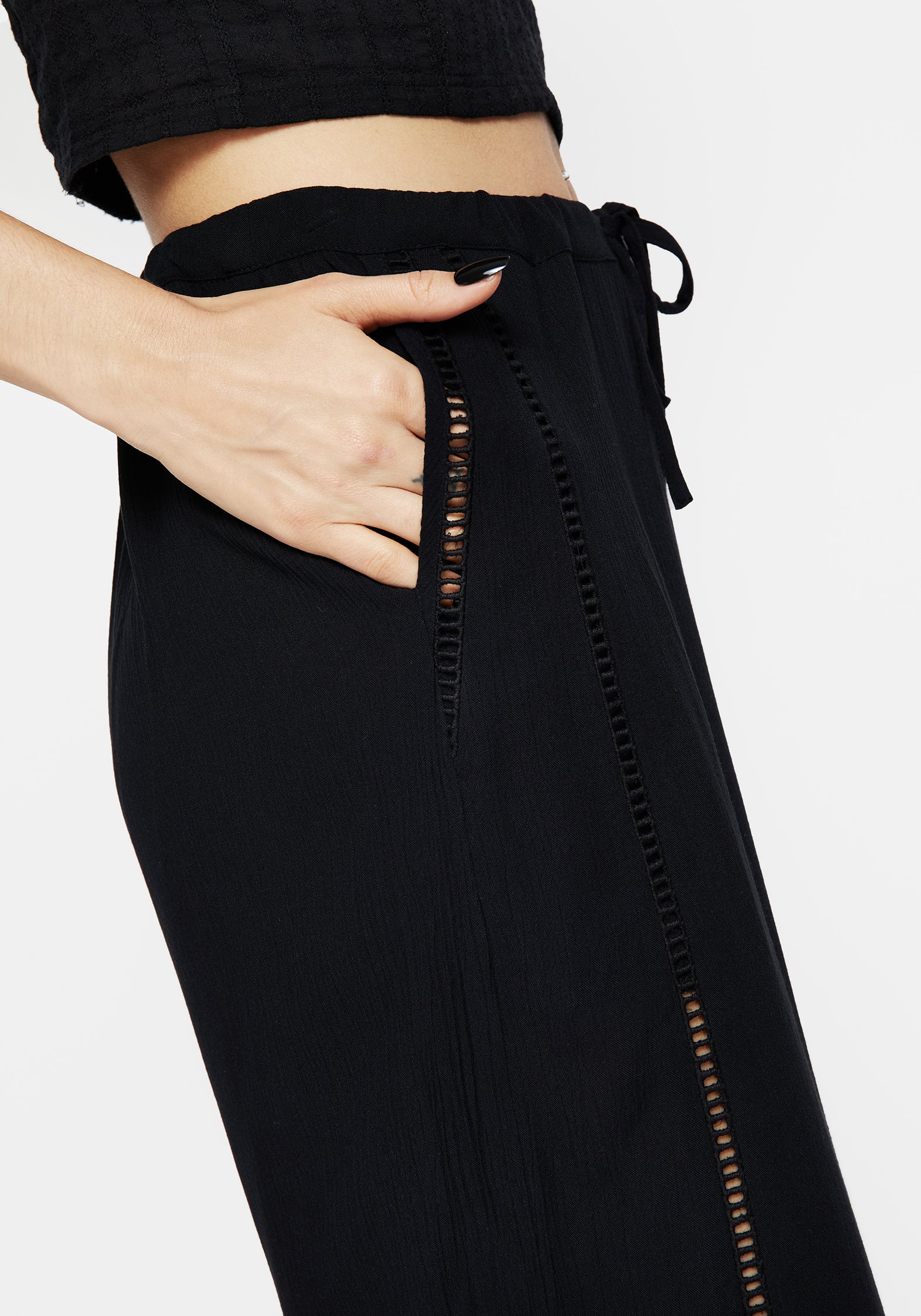 Blessing Lace Trim Wide Leg Trouser - Image 6
