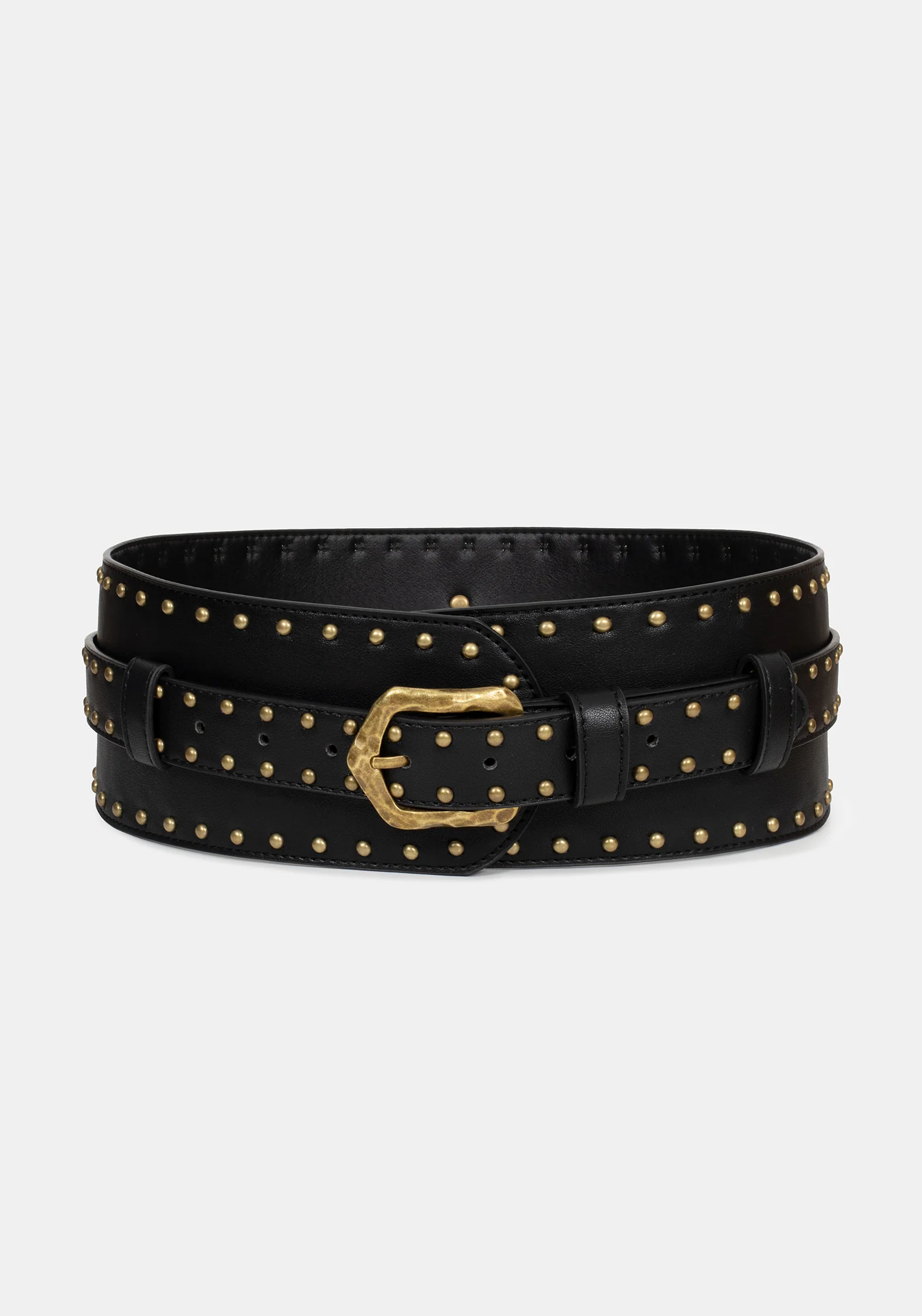 Brux Rivet Detail Buckled Waist Belt - Image 2