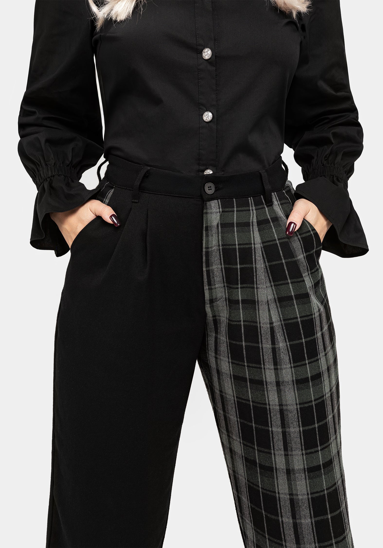 Checkmate High Waist Tapered Trousers - Image 2