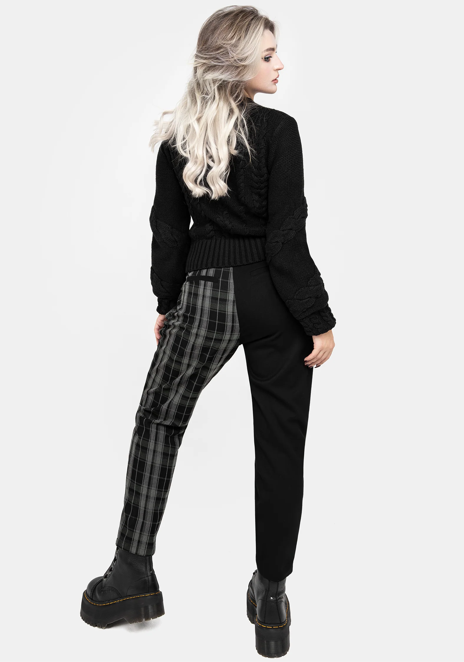 Checkmate High Waist Tapered Trousers - Image 3