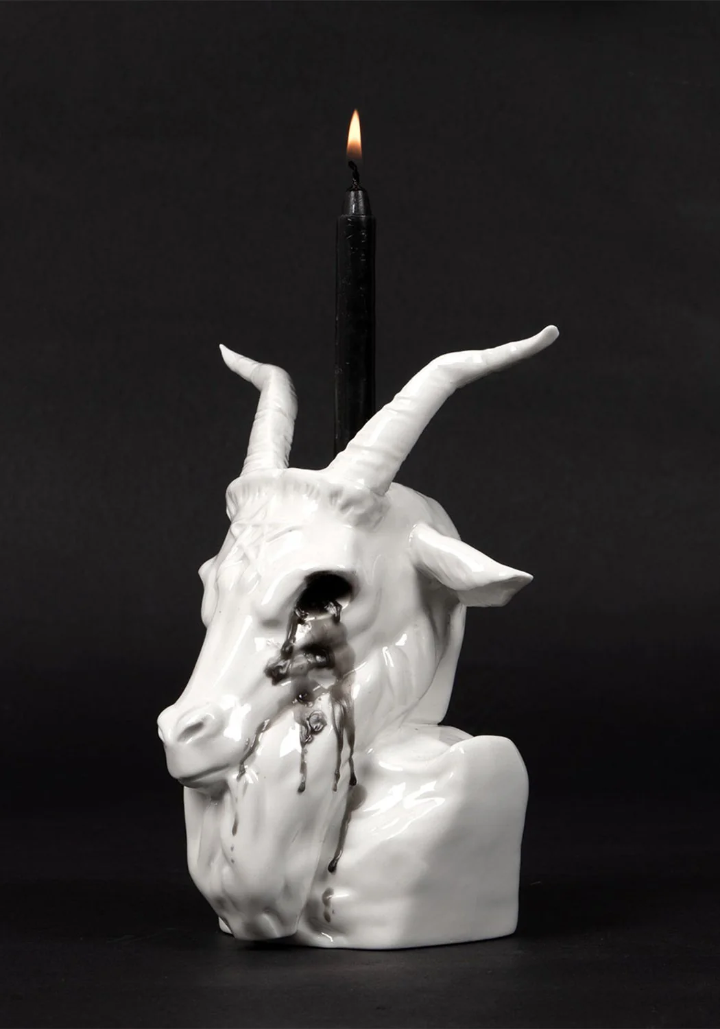 Crying Baphomet Candle Holder - Image 6