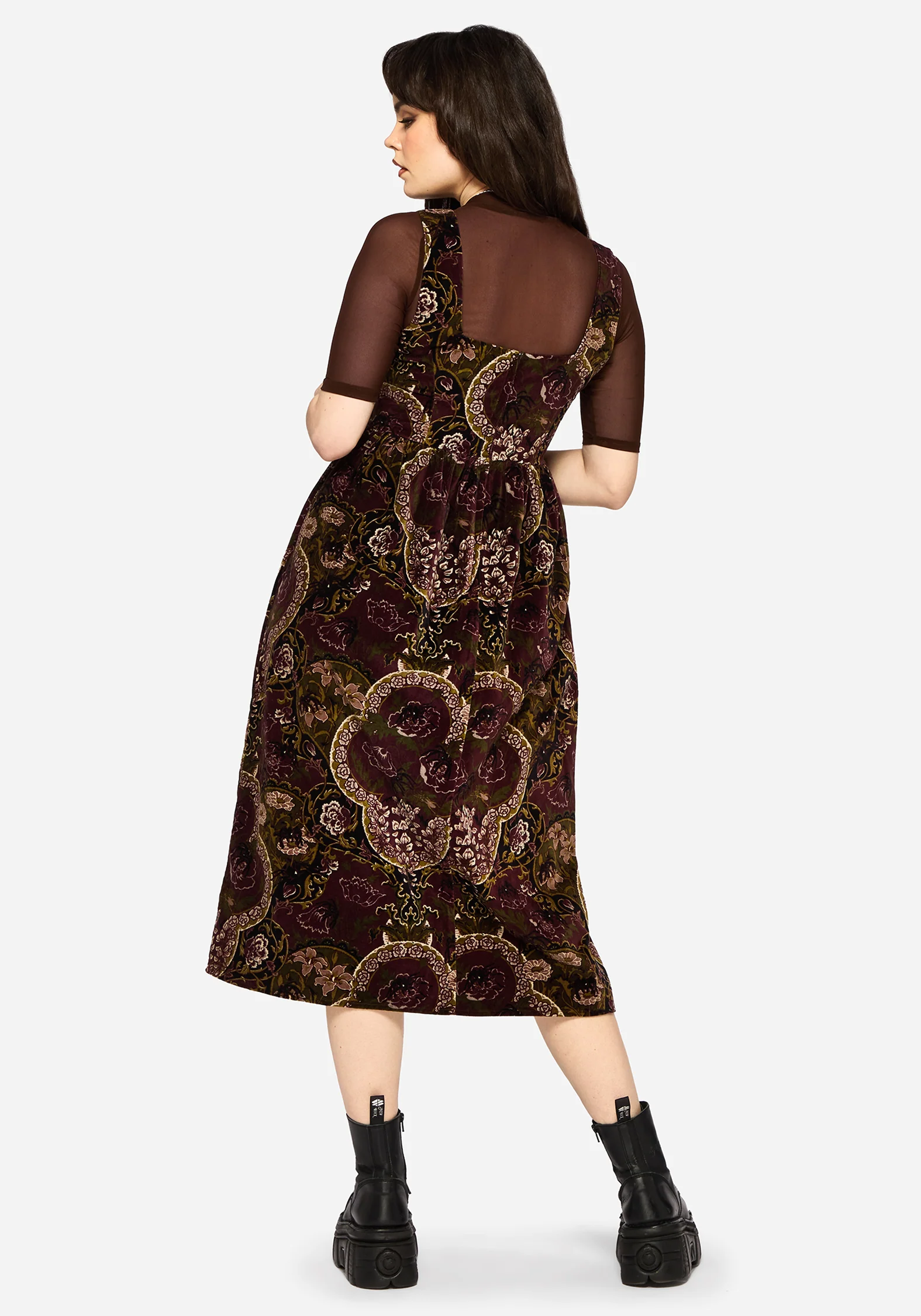 Effie Baroque Corset Bodice Midi Dress - Image 3