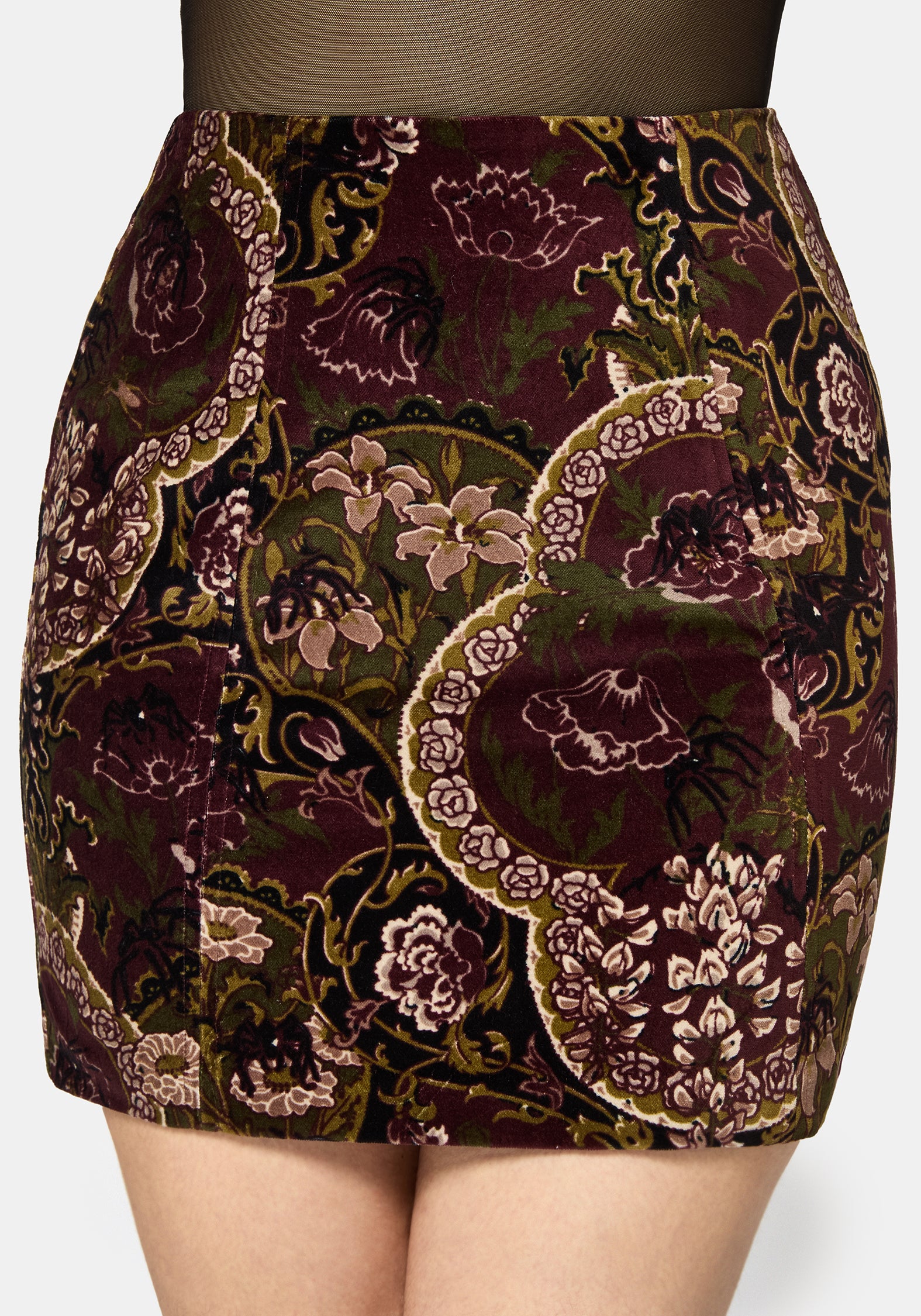Effie Baroque Mini Shift Skirt - Image 5