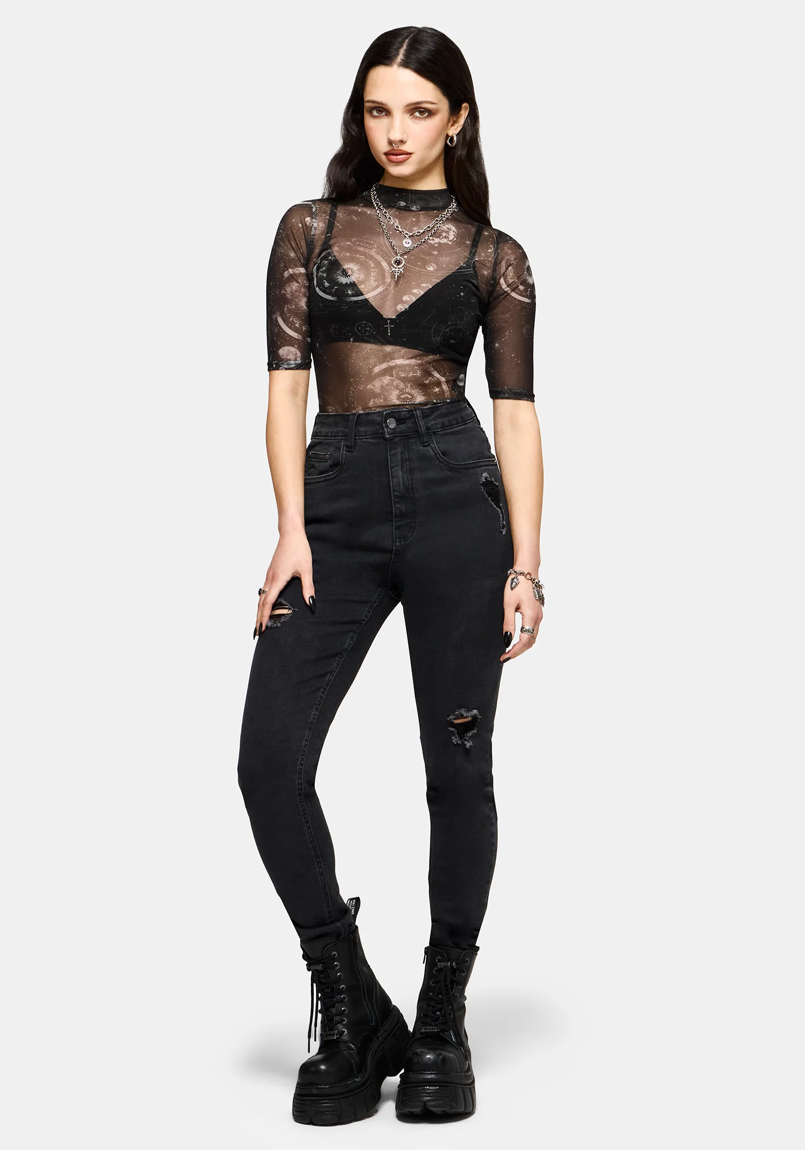 Elise Celestial Jinx Mesh Top - Image 5