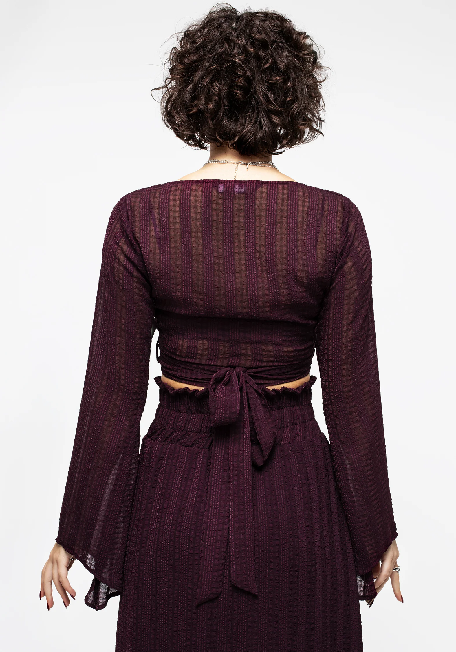Enola Bell Sleeve Co-ord Wrap Top - Image 5