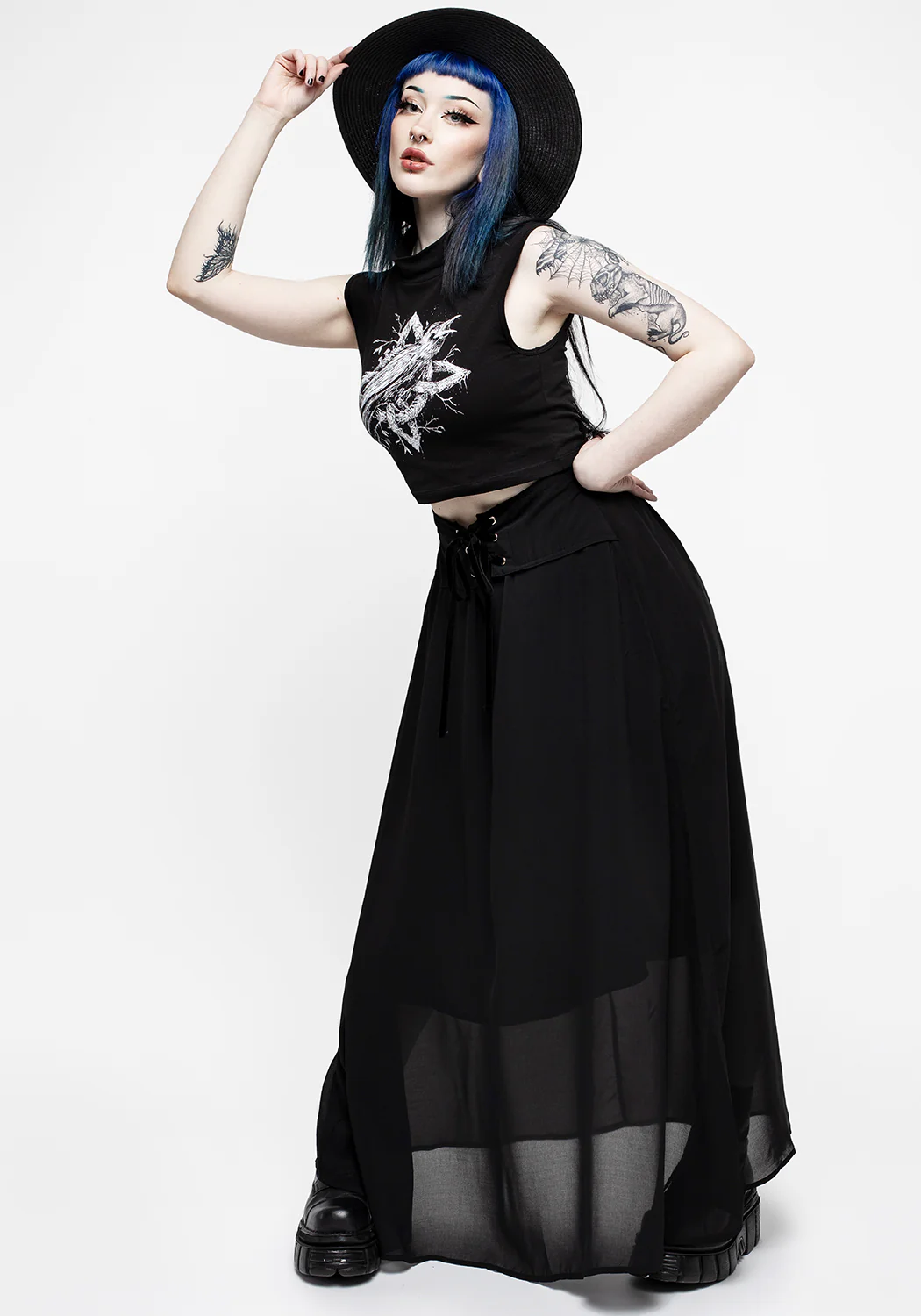 Eris Lace Up Maxi Skirt - Image 7
