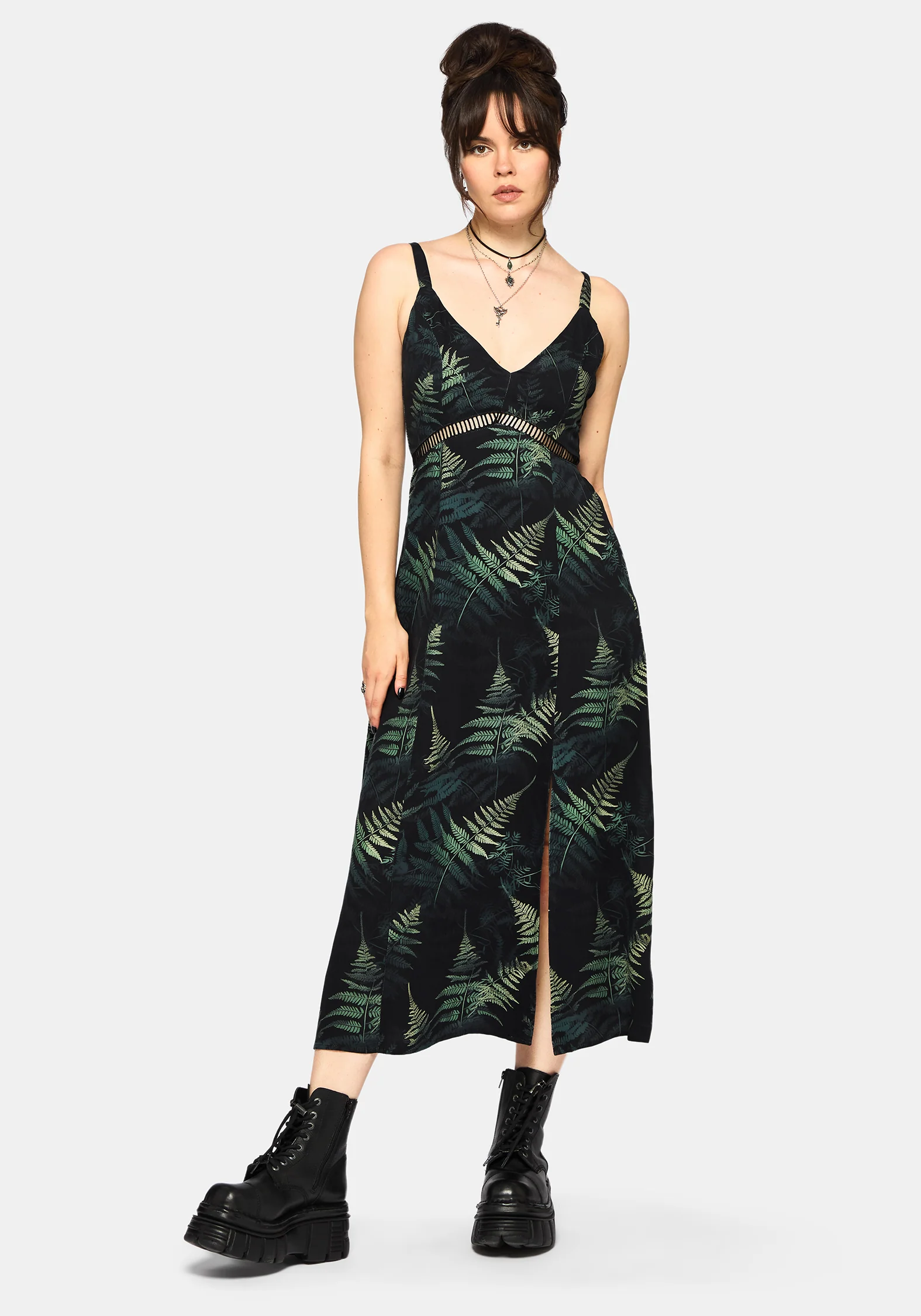 Fernery Printed Midaxi Cami Dress - Image 4