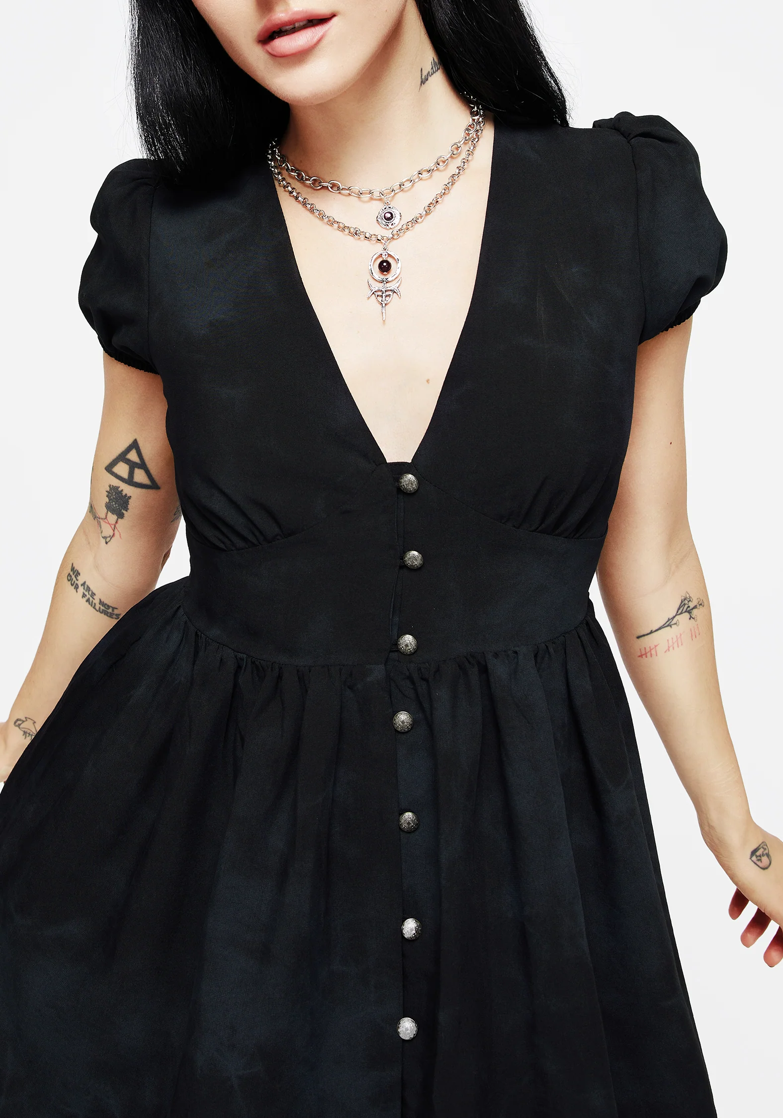 Gladys Button Up Mini Dress - Image 2