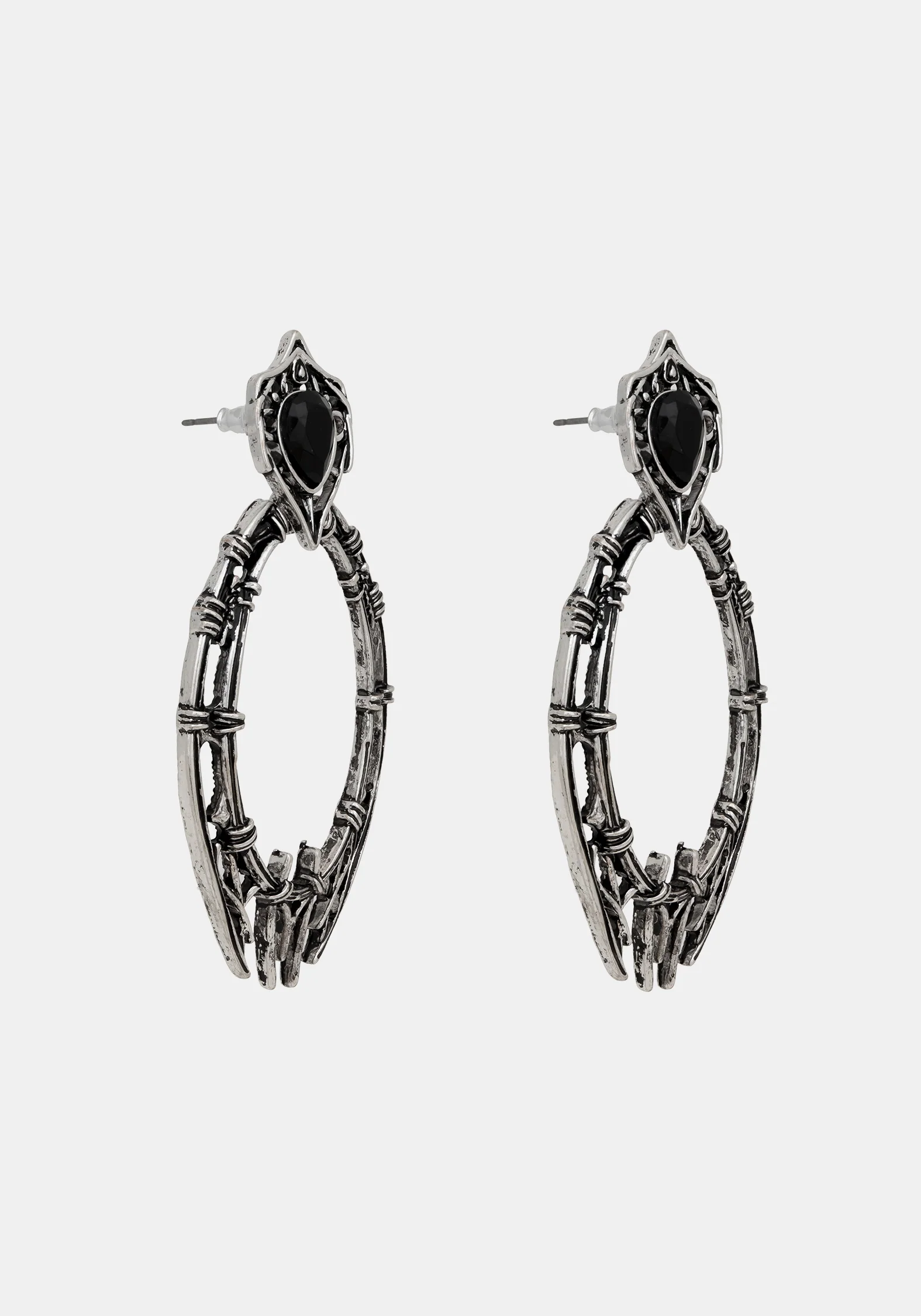 Gothique Stone Drop Earrings - Image 3