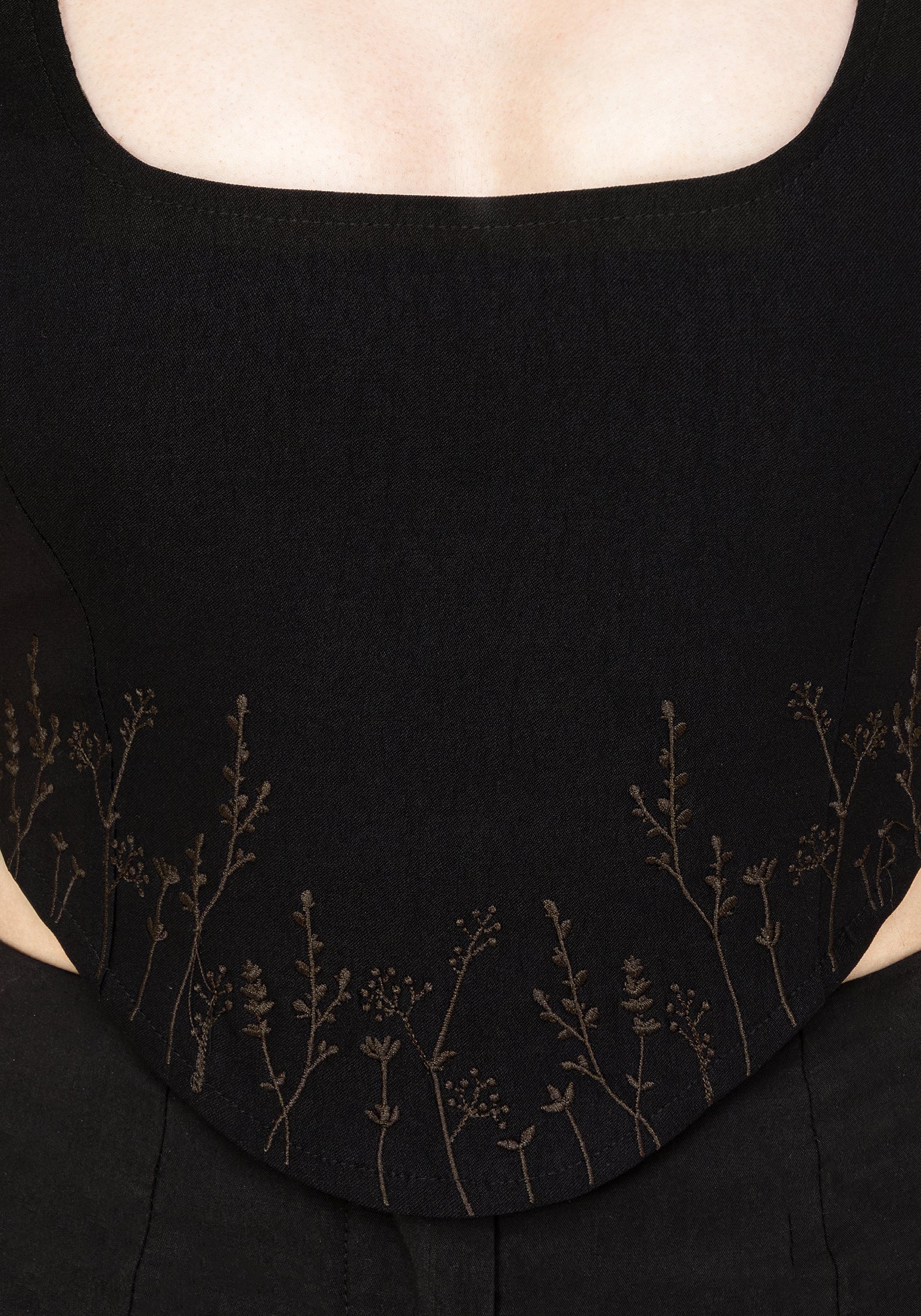 Helena Embroidered Corset Top - Image 2