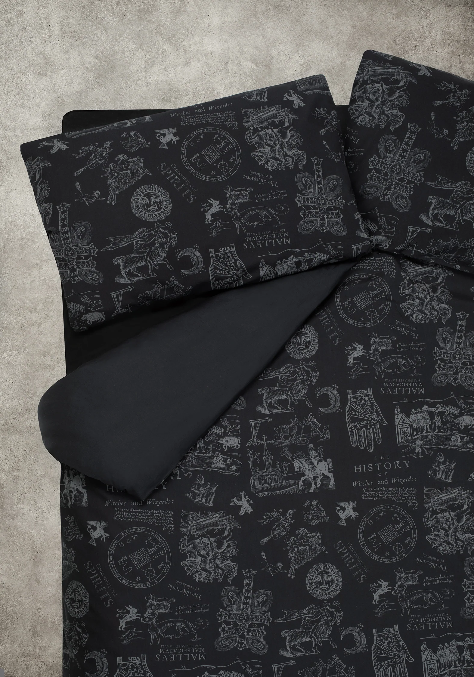 Heresy Woodcut Print Cotton Bedding Set - Double - Image 2