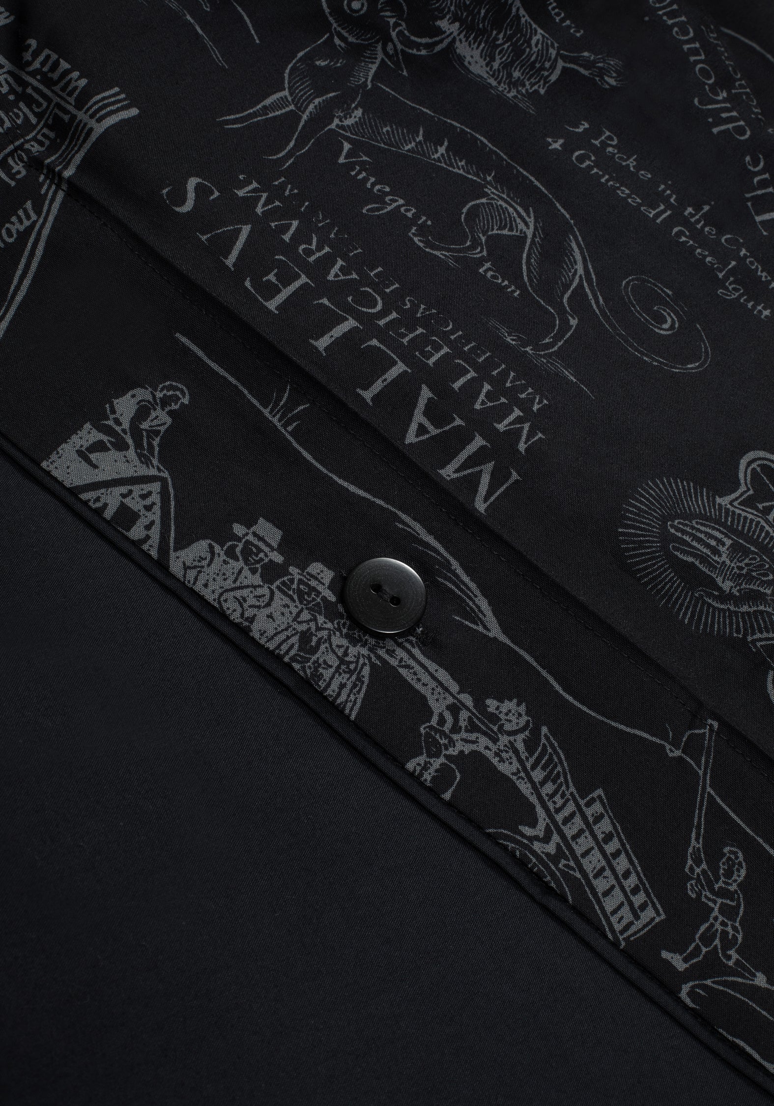 Heresy Woodcut Print Cotton Bedding Set - King - Image 5