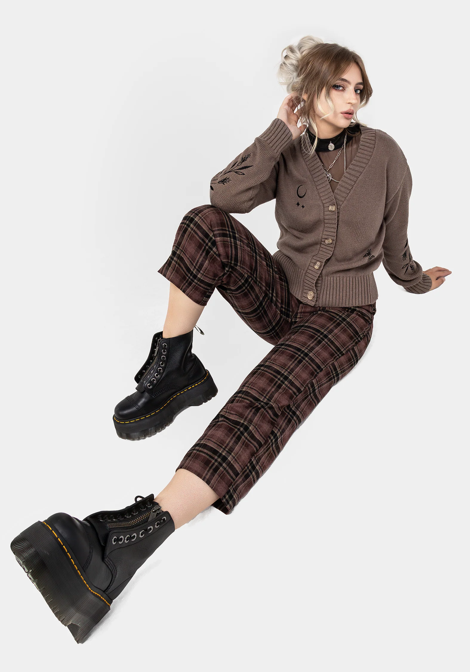Hester Embroidered Knit Cardigan - Image 8