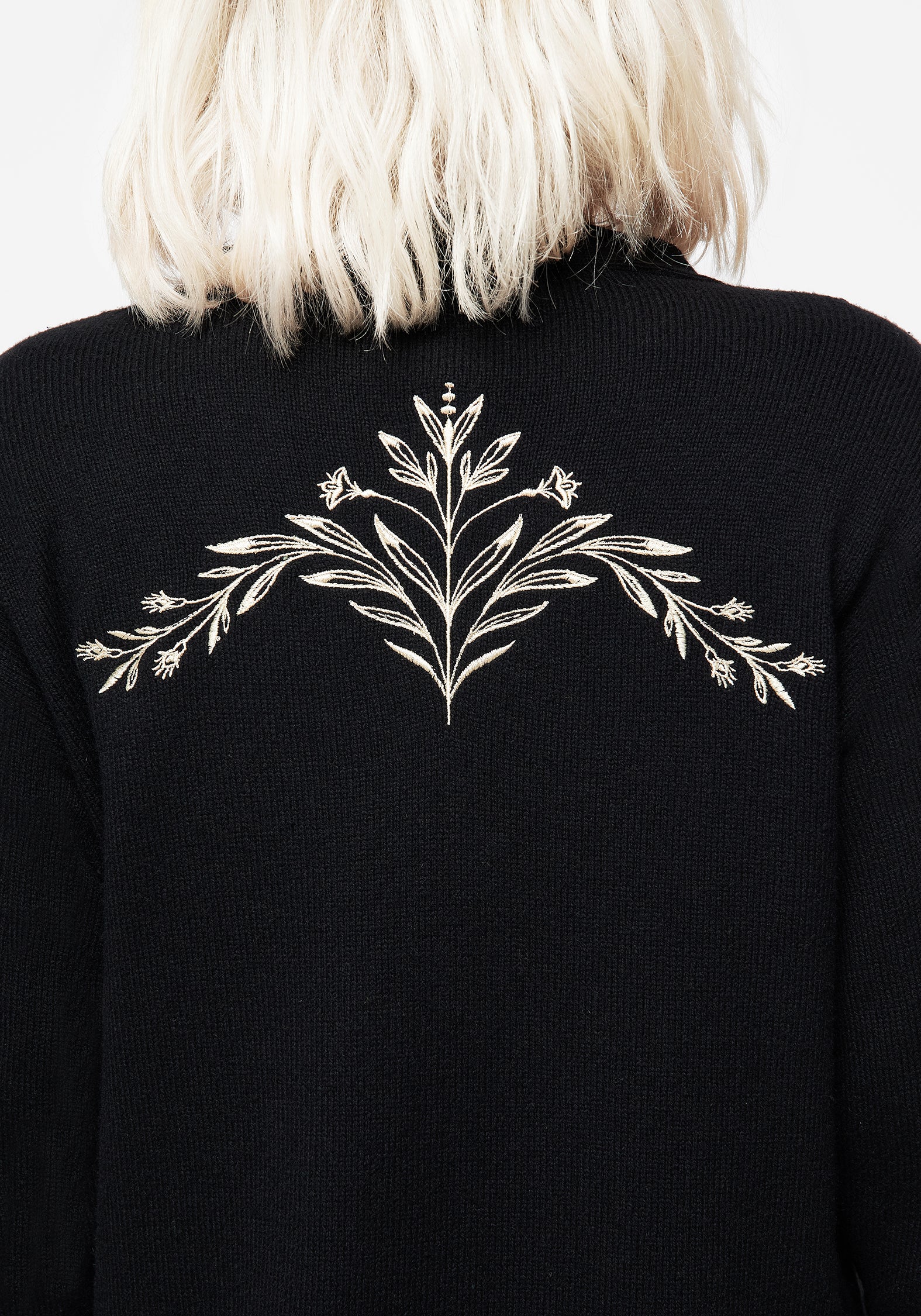 Hester Embroidered Knit Longline Cardigan - Image 6