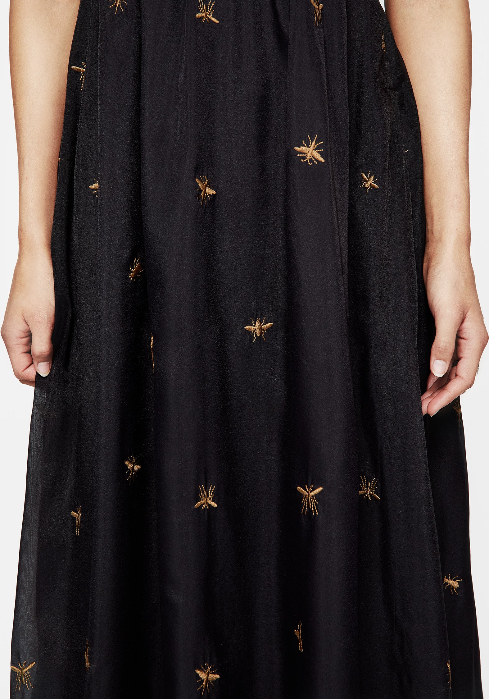 Insectarium Embroidered Organza Cami Gown - Image 2