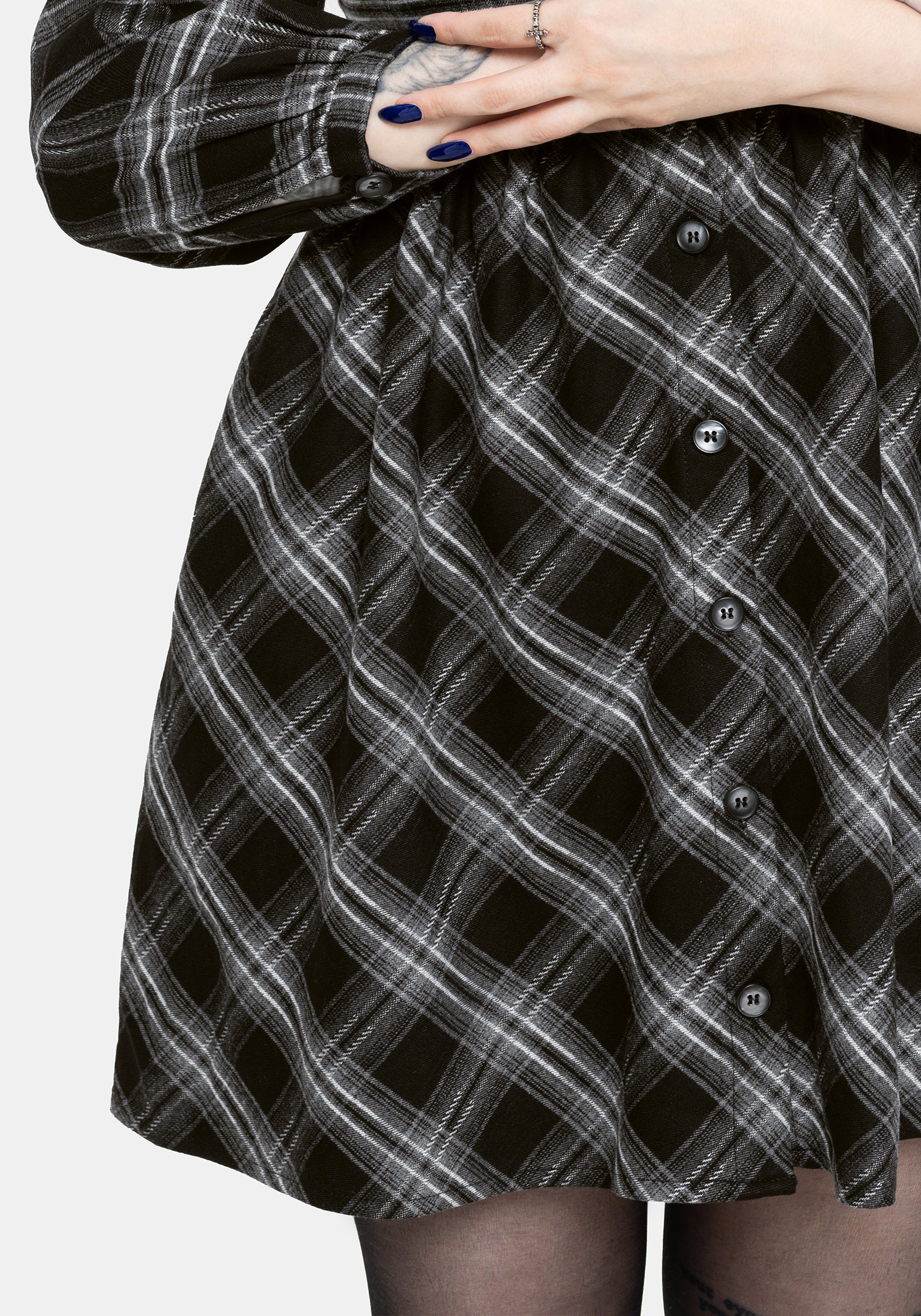 Lochan Check Mini Shirt Dress - Image 2
