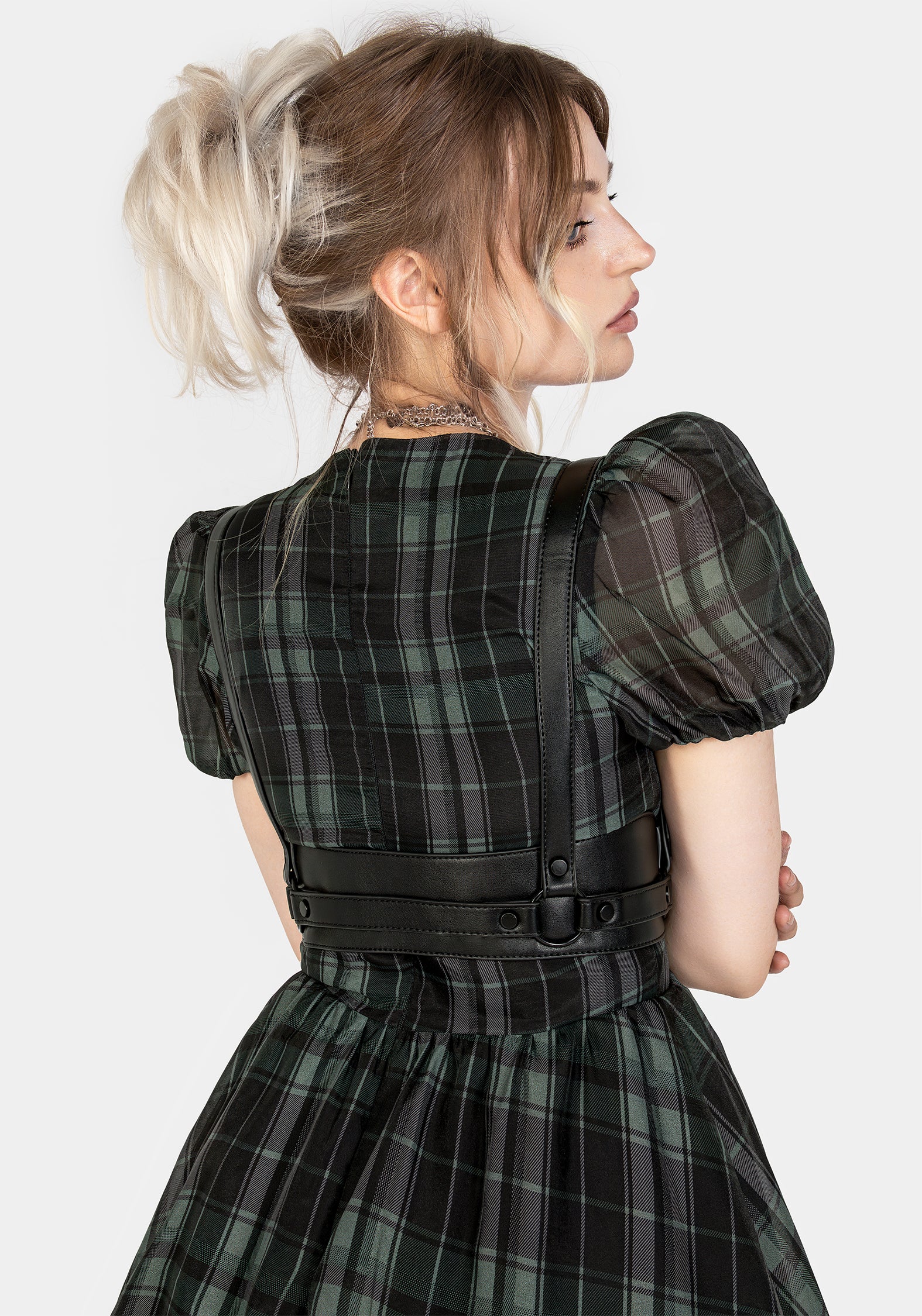 Maeve Western Black Buckle Harness - Image 3