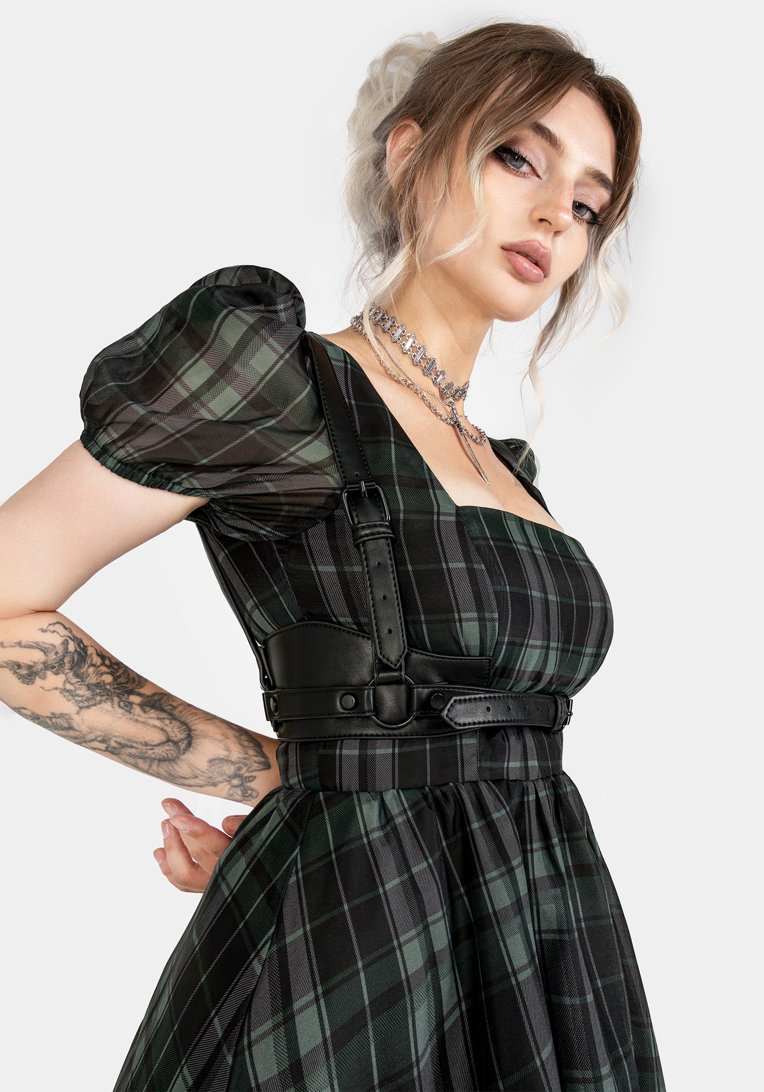Maeve Western Black Buckle Harness - Image 6