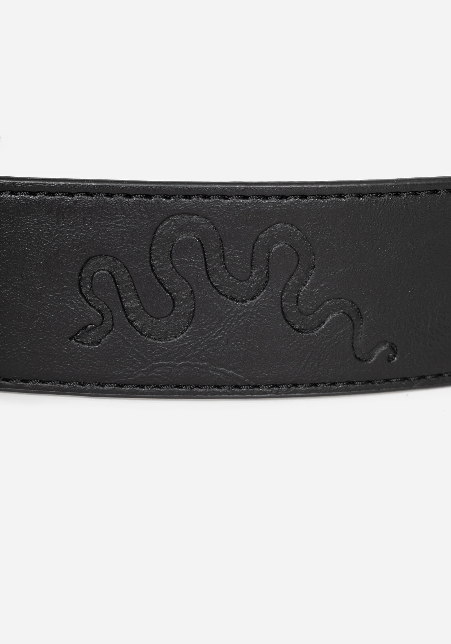 Mamba Debossed Belt With Snake Buckle - Image 11