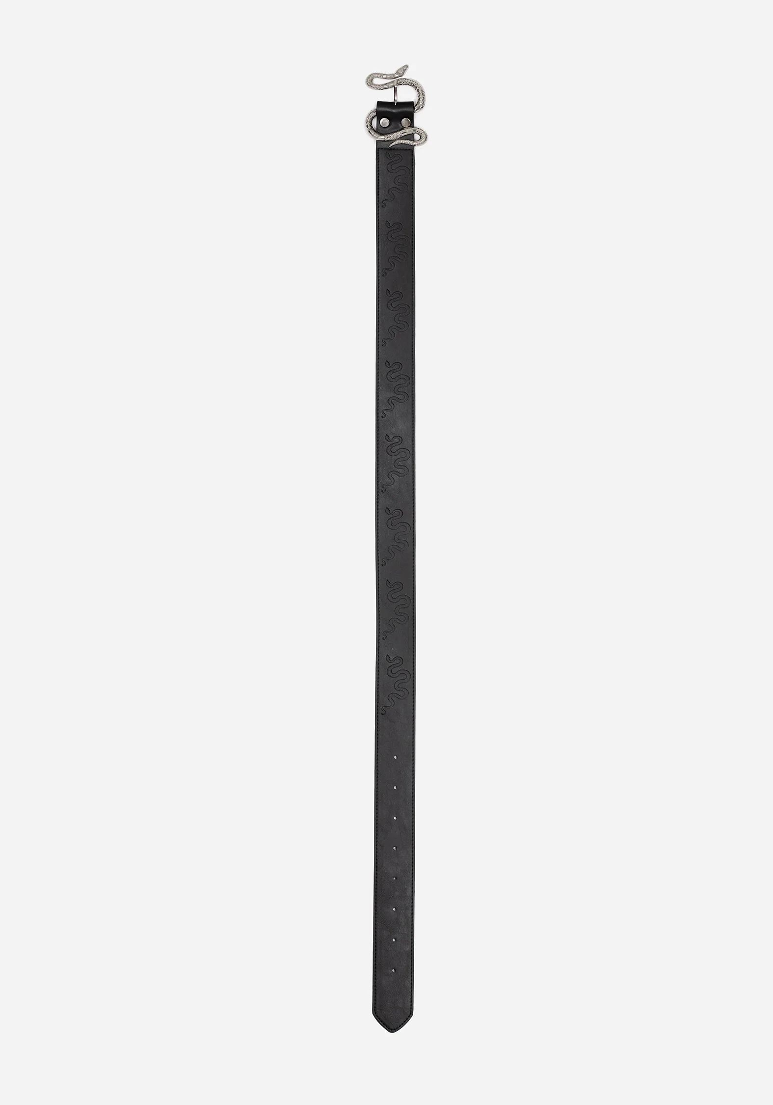 Mamba Debossed Belt With Snake Buckle - Image 9