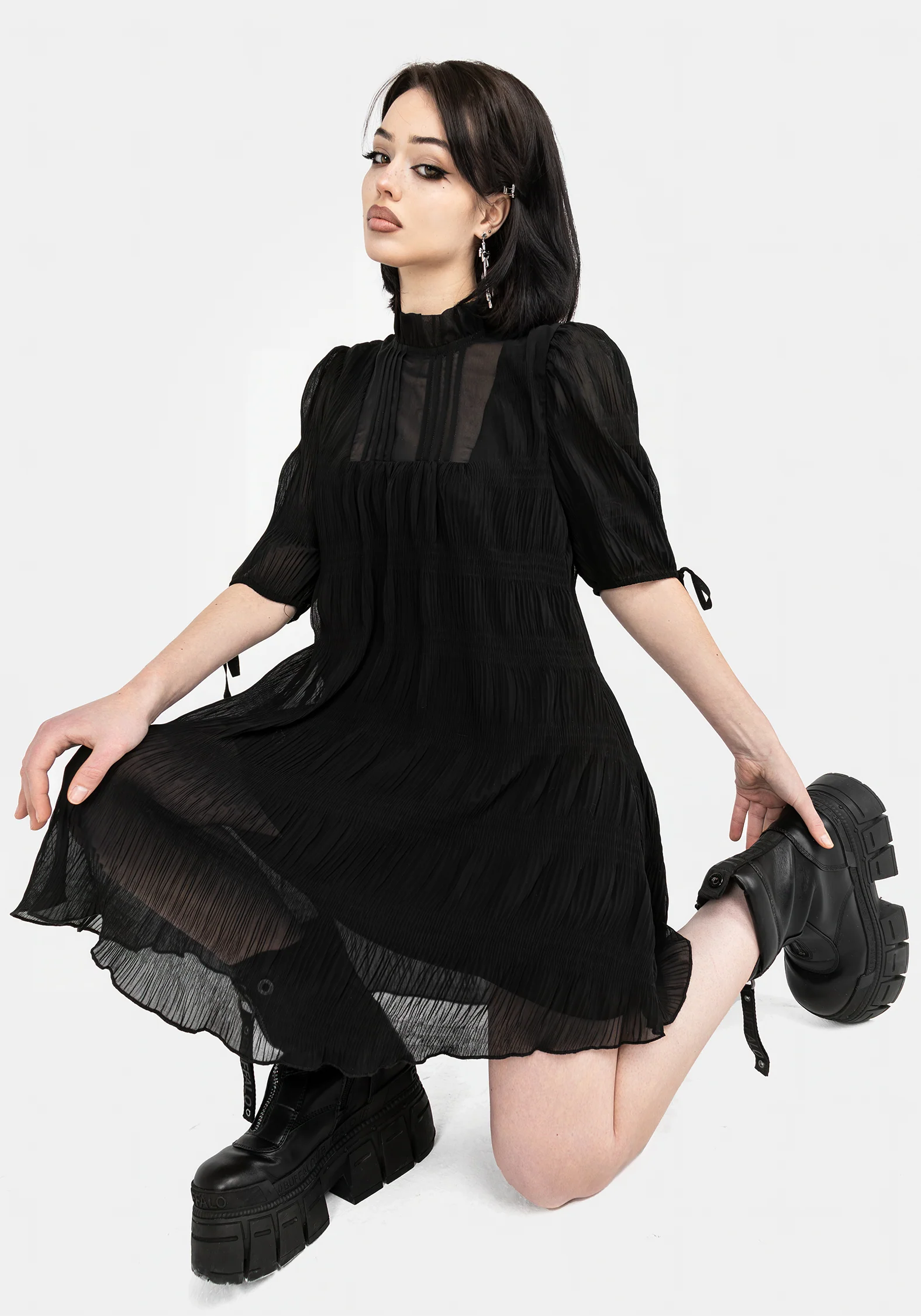 Marianna Chiffon Mini Dress - Image 8