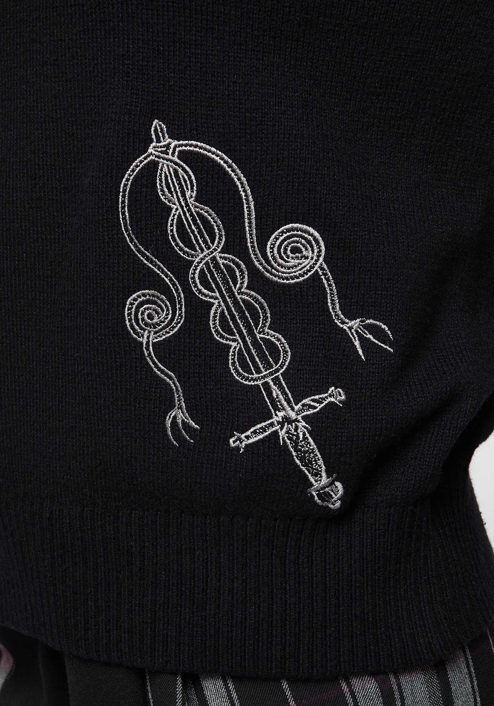 Misericorde Embroidered Knit Jumper - Image 2