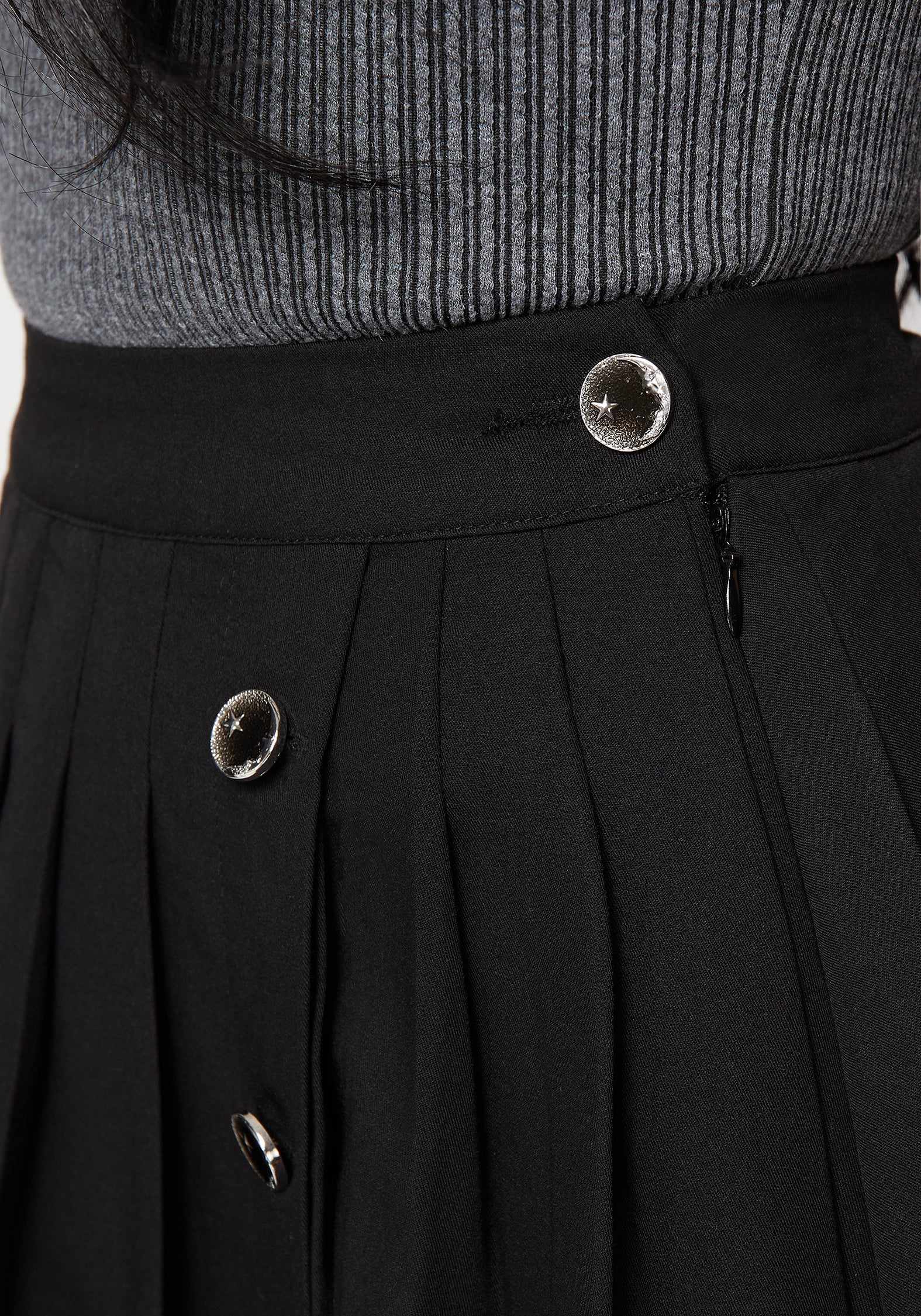 Moonage Pleated Mini Skirt - Image 2
