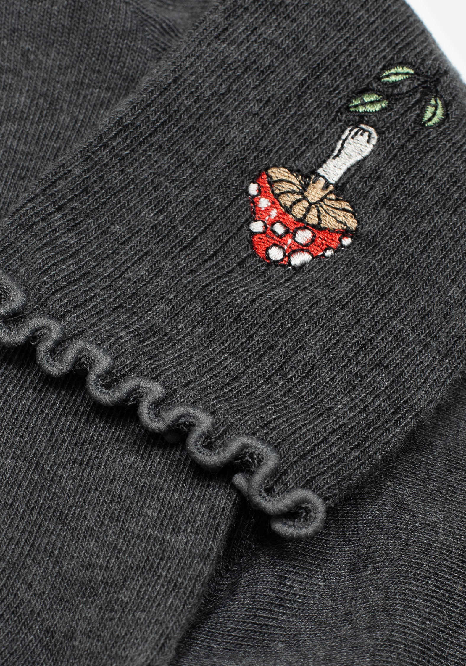 Morchella Embroidered Mushroom Socks - Image 2