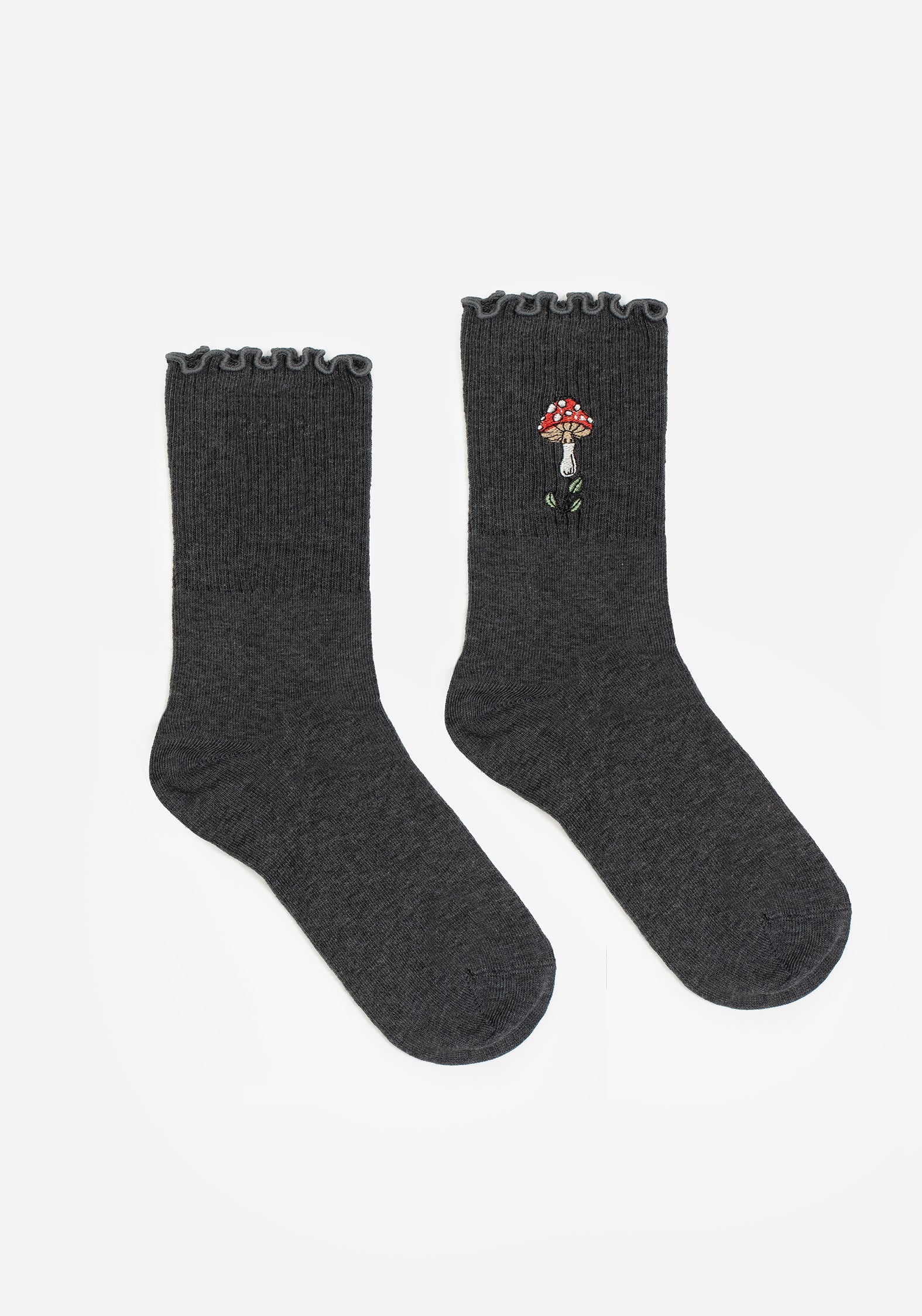 Morchella Embroidered Mushroom Socks - Image 5