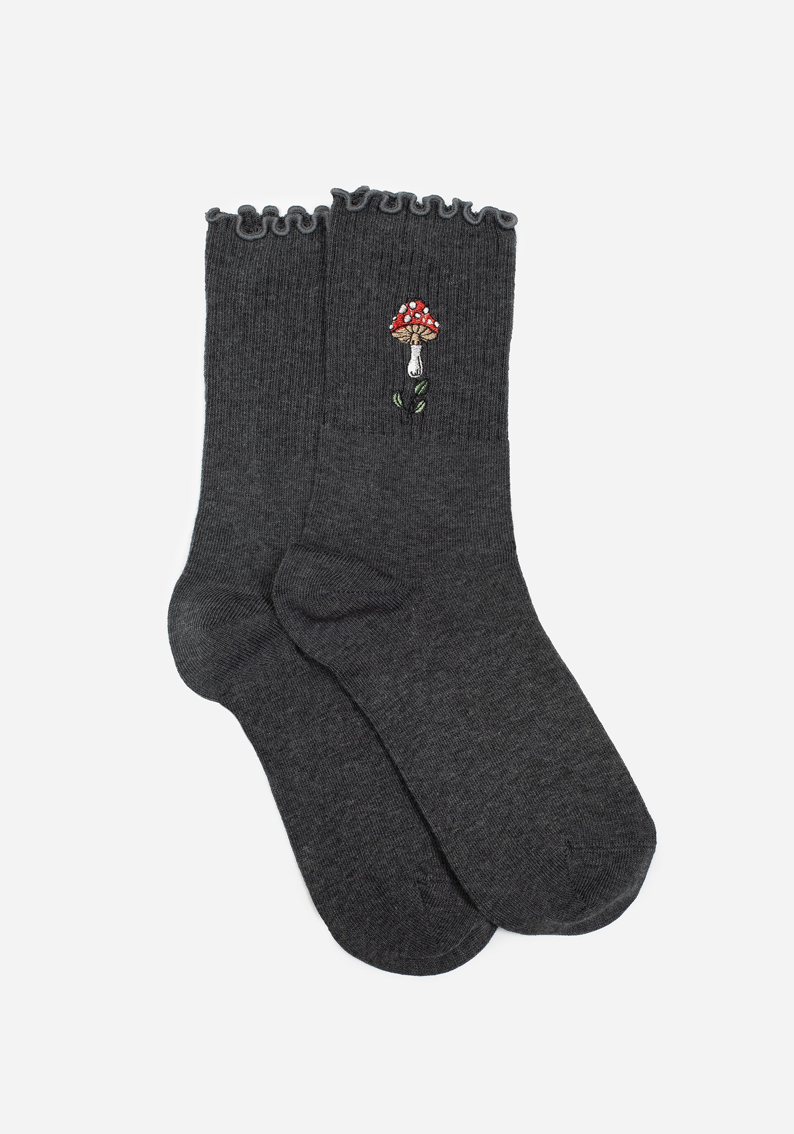 Morchella Embroidered Mushroom Socks - Image 8