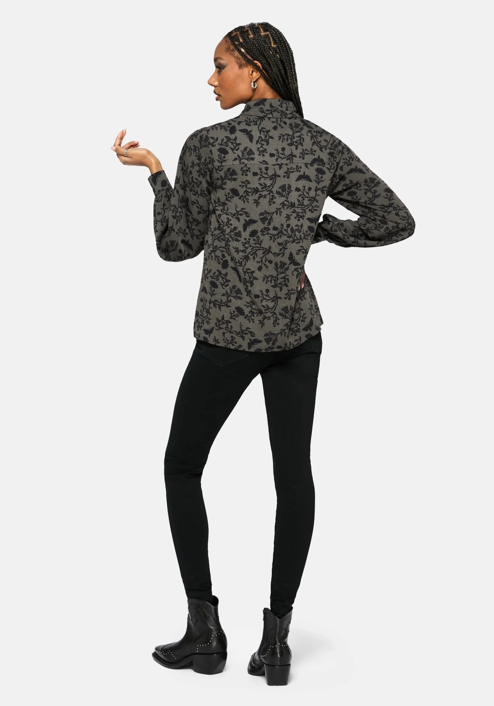 Morgana Long Sleeved Shirt - Green - Image 3