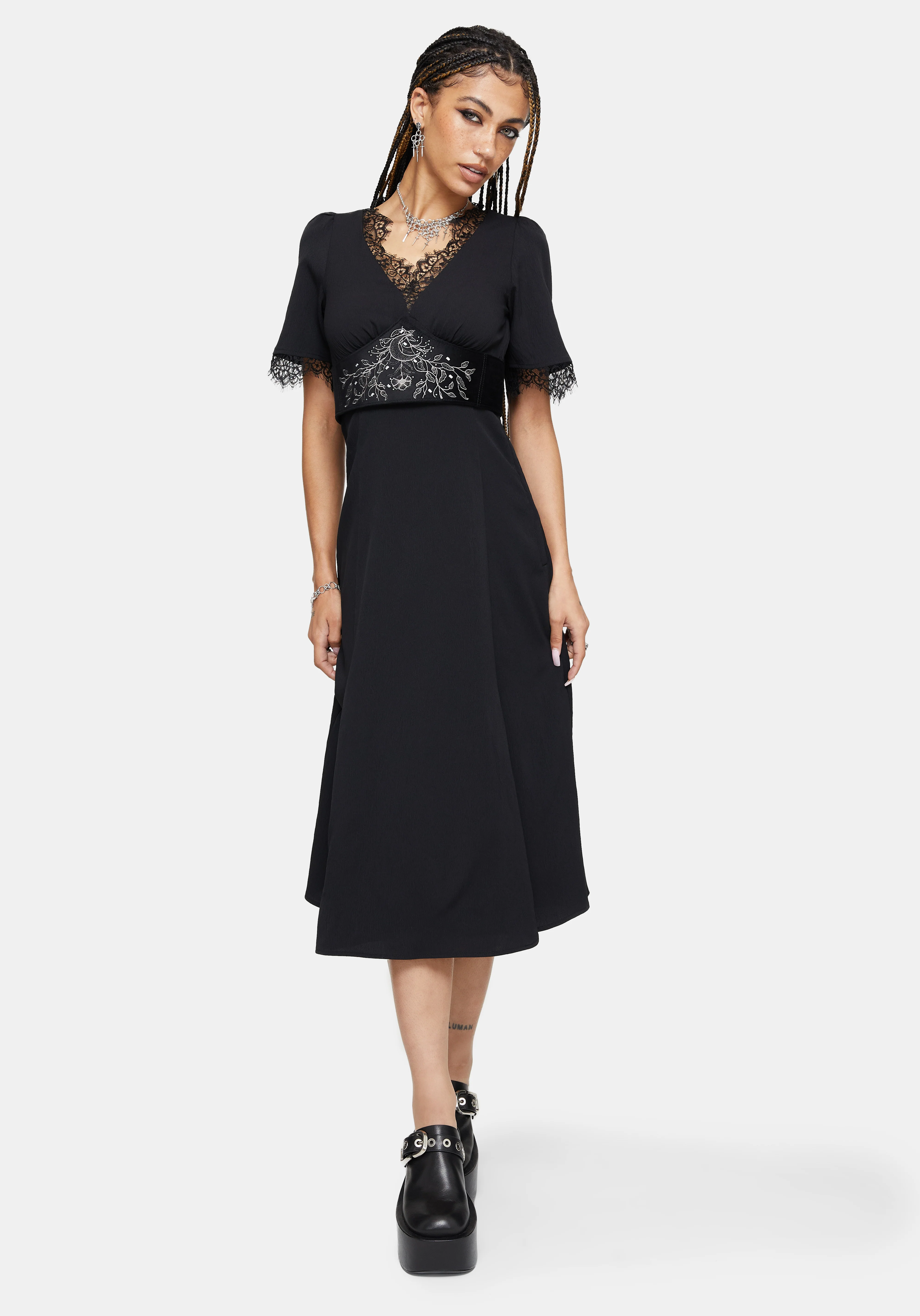 Morrigan Star Crossed Embroidered Waist Belt - Image 5