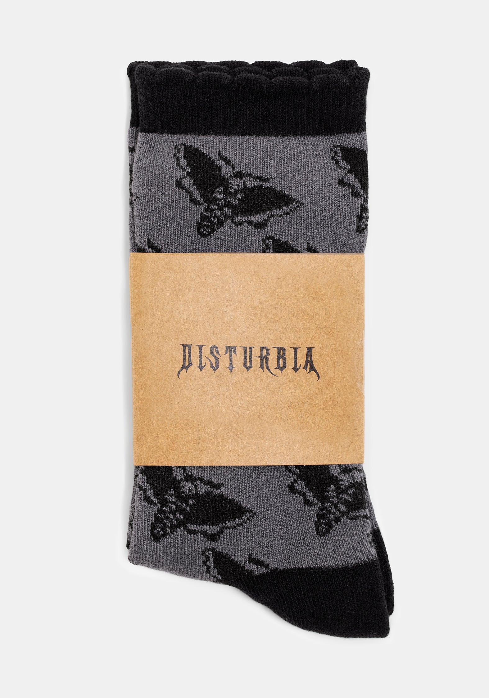 Mortmoth Jacquard Knit Socks - Black - Image 6