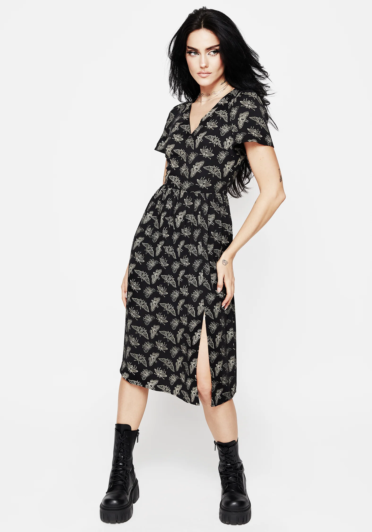 MORTMOTH SHORT SLEEVE MIDI DRESS - Image 5