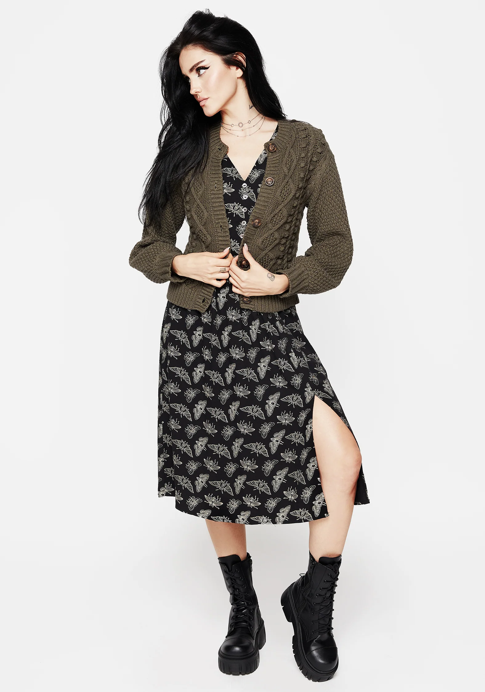 MORTMOTH SHORT SLEEVE MIDI DRESS - Image 6