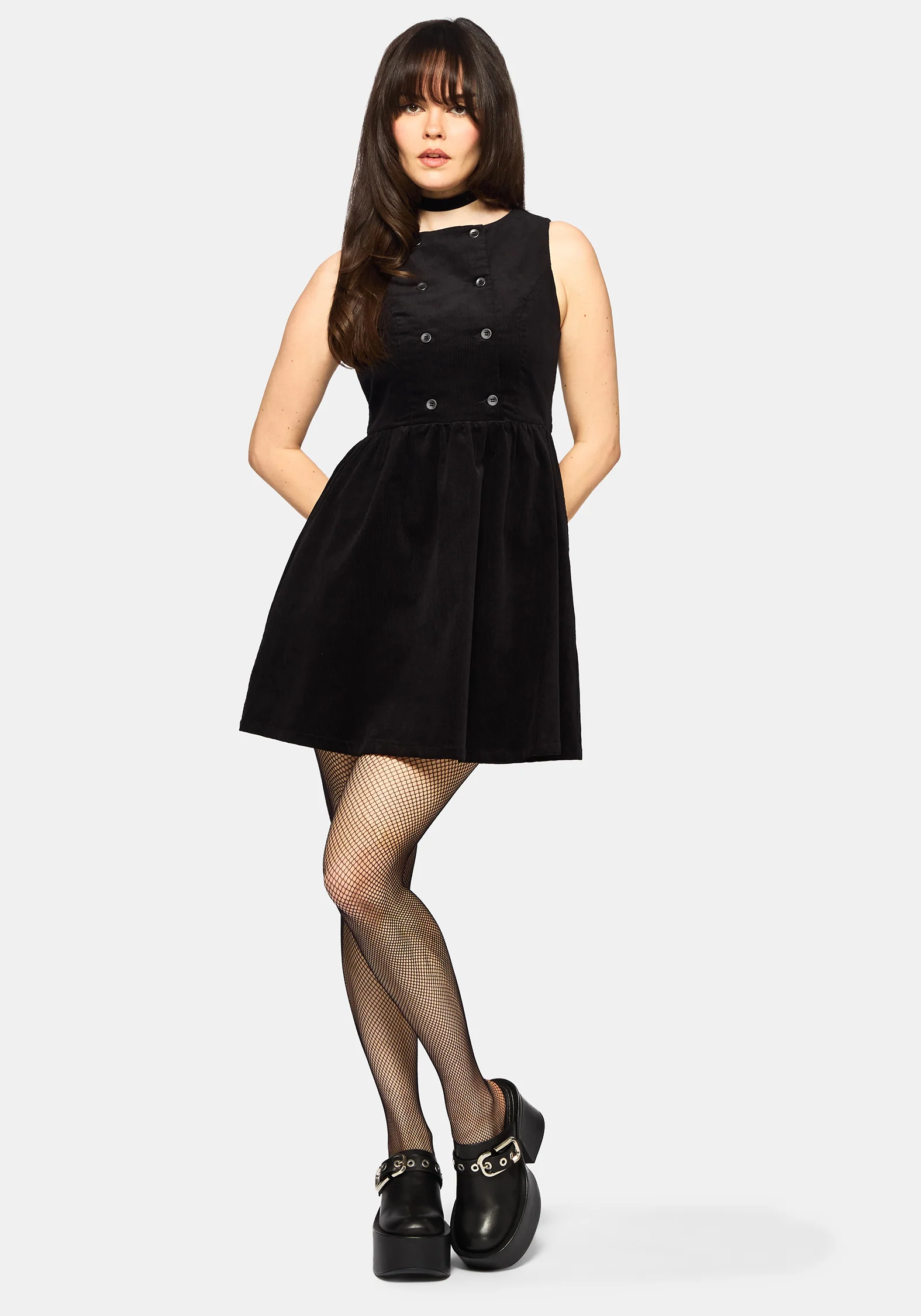Mournia Cord Button Up Mini Dress - Image 6