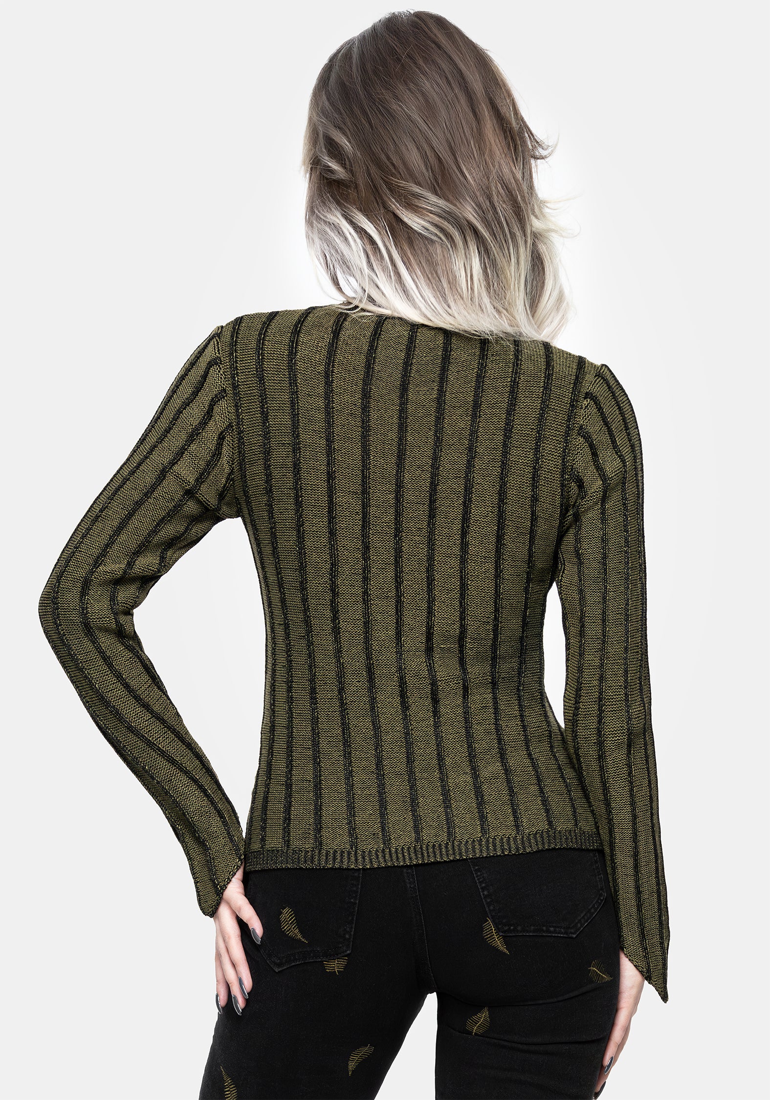 Myrsina Plated Rib Knit Top - Image 3