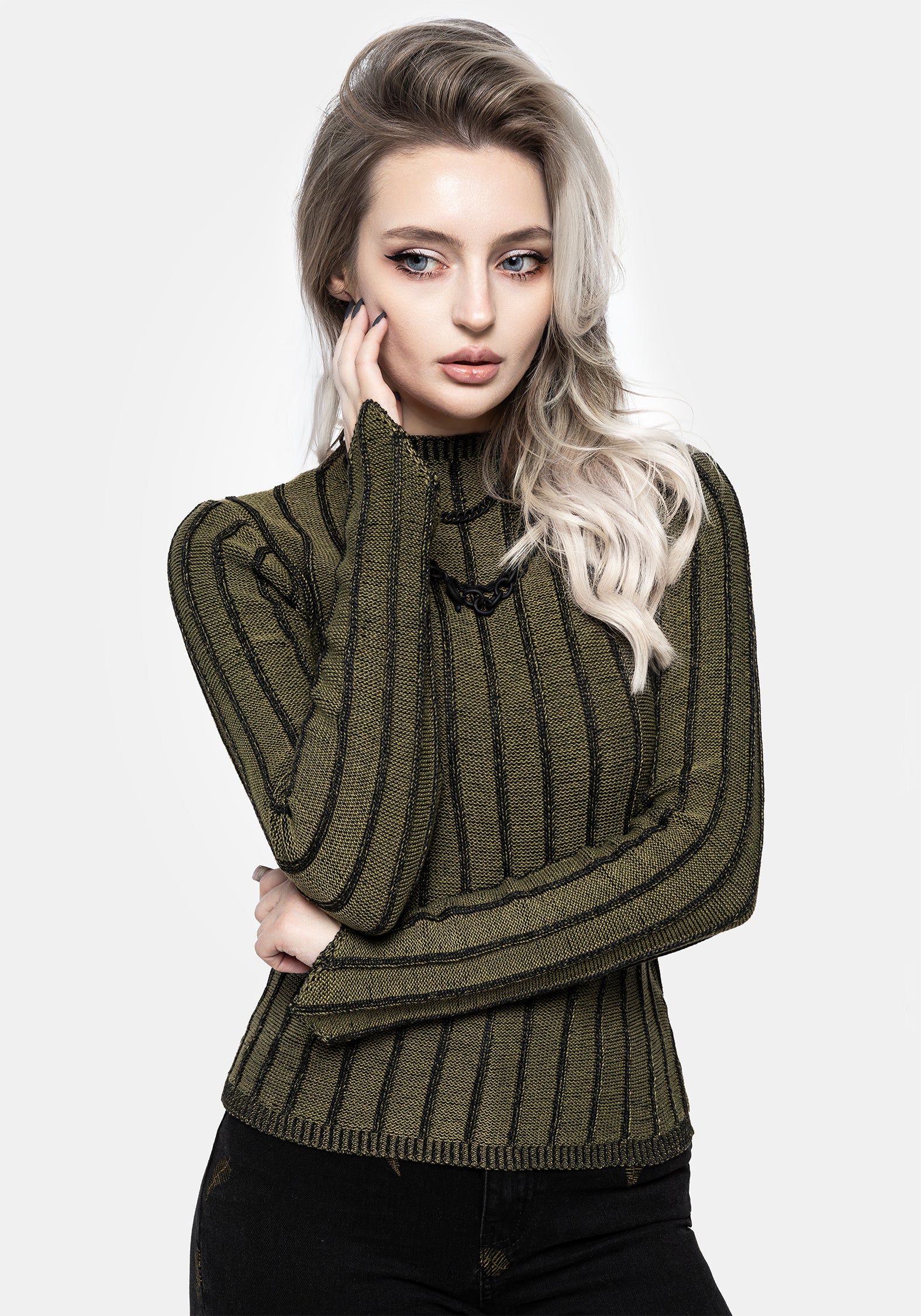 Myrsina Plated Rib Knit Top - Image 4