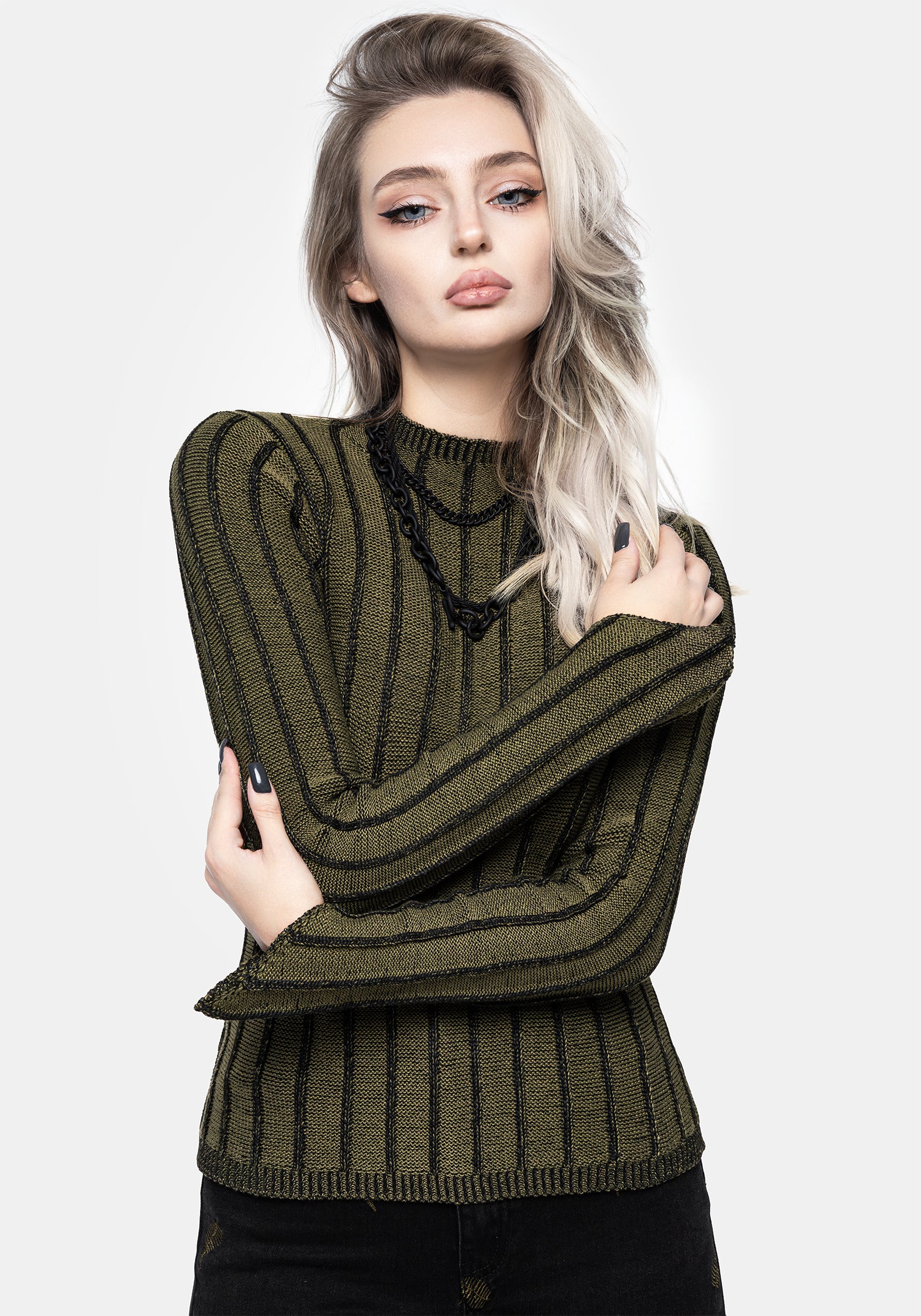 Myrsina Plated Rib Knit Top - Image 7