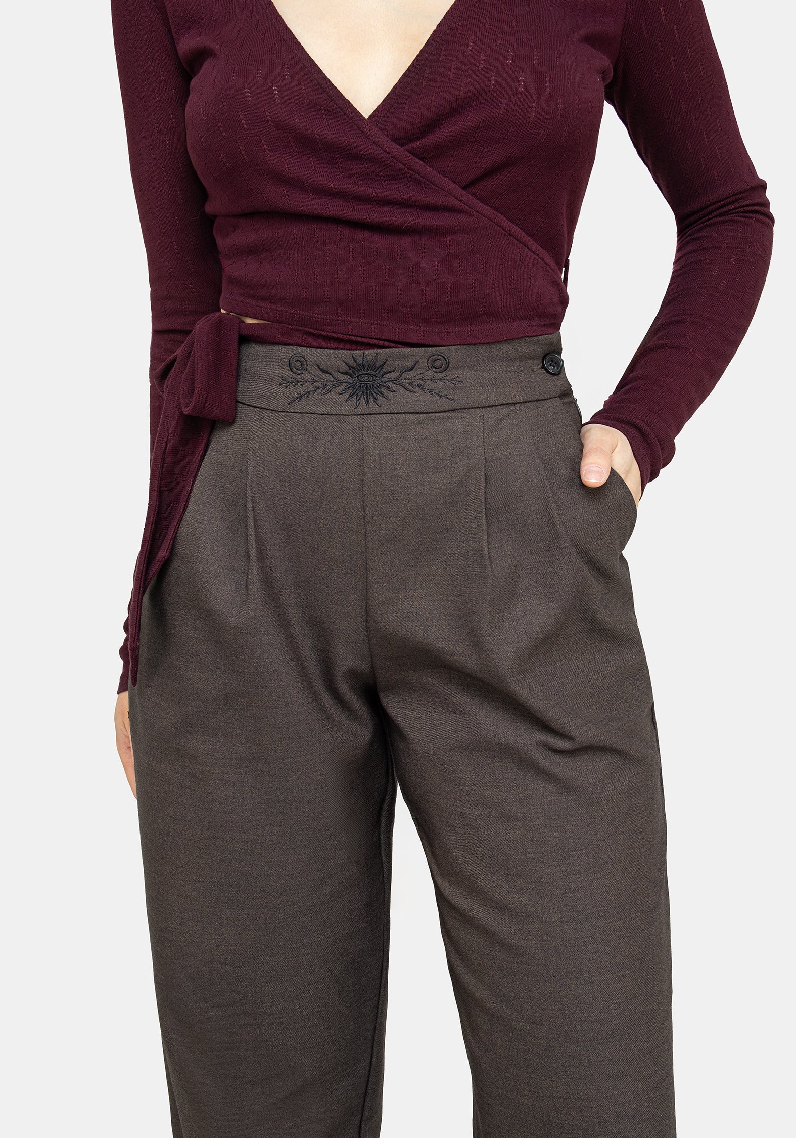 Mystic Embroidered Balloon Trousers - Image 9