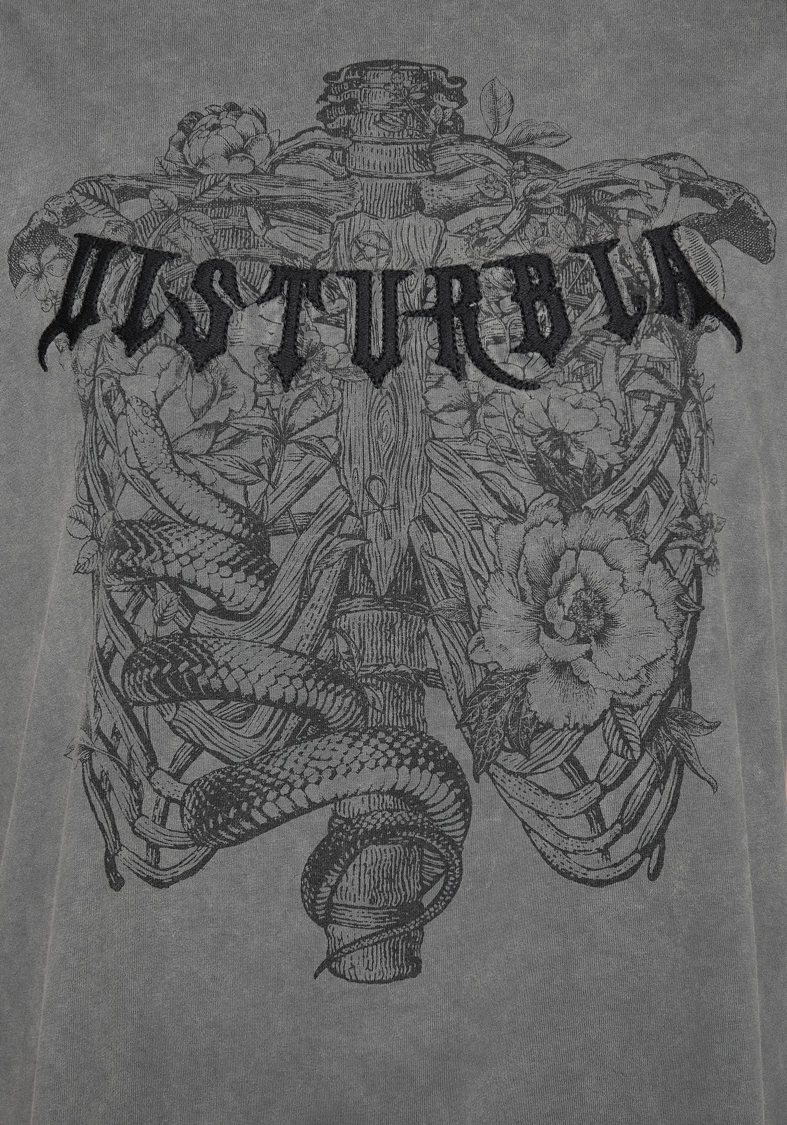 Neikea Ribcage Graphic Oversized Cotton T-Shirt - Image 2