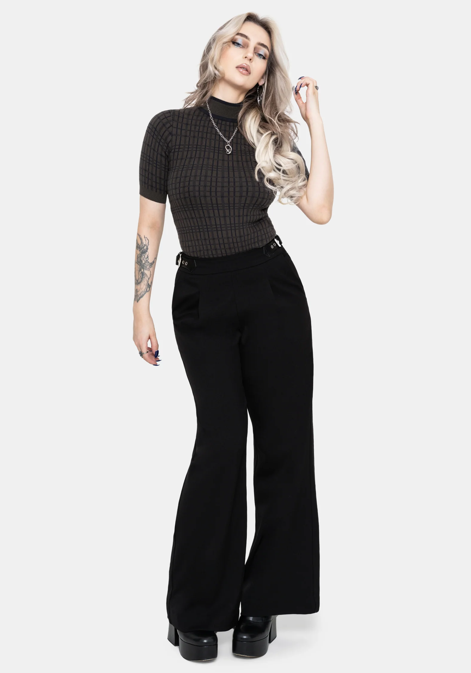 Nightingale Buckle Wide Leg Trousers - Image 6
