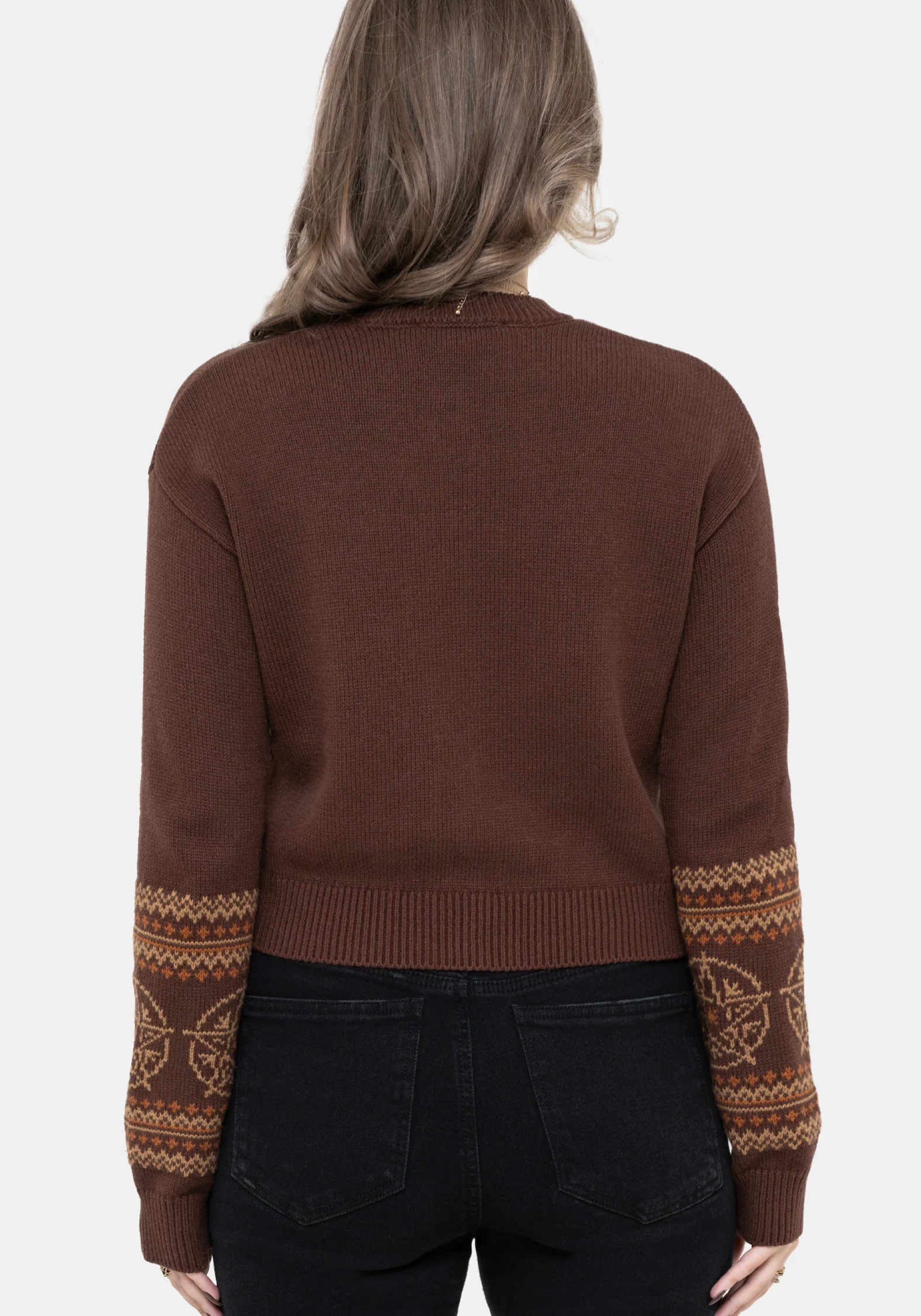 Olympia Pentagram Fairisle Knit Cardigan - Image 3