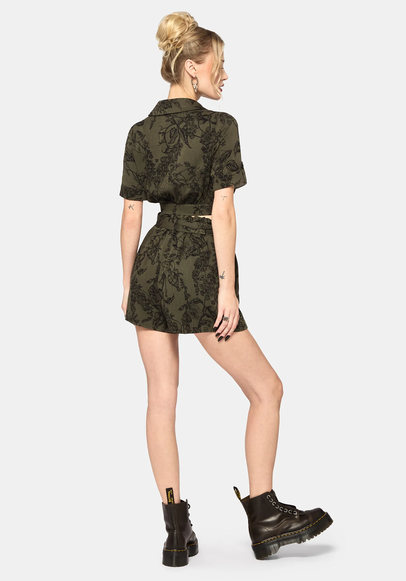 Orla Foxglove Potion Tie Waist Short - Image 3